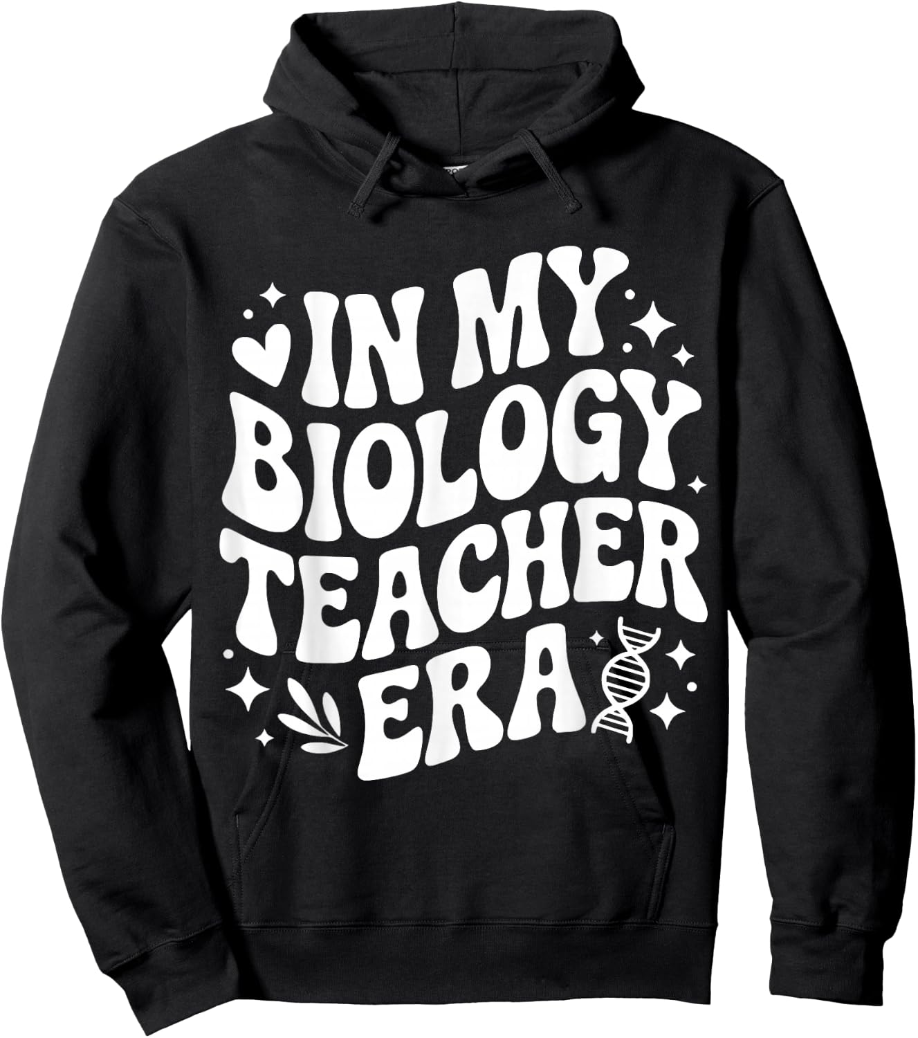 in My Biology Teacher Era, Funny Life Science Lab Instructor Hoodie - Hoodie | Black
