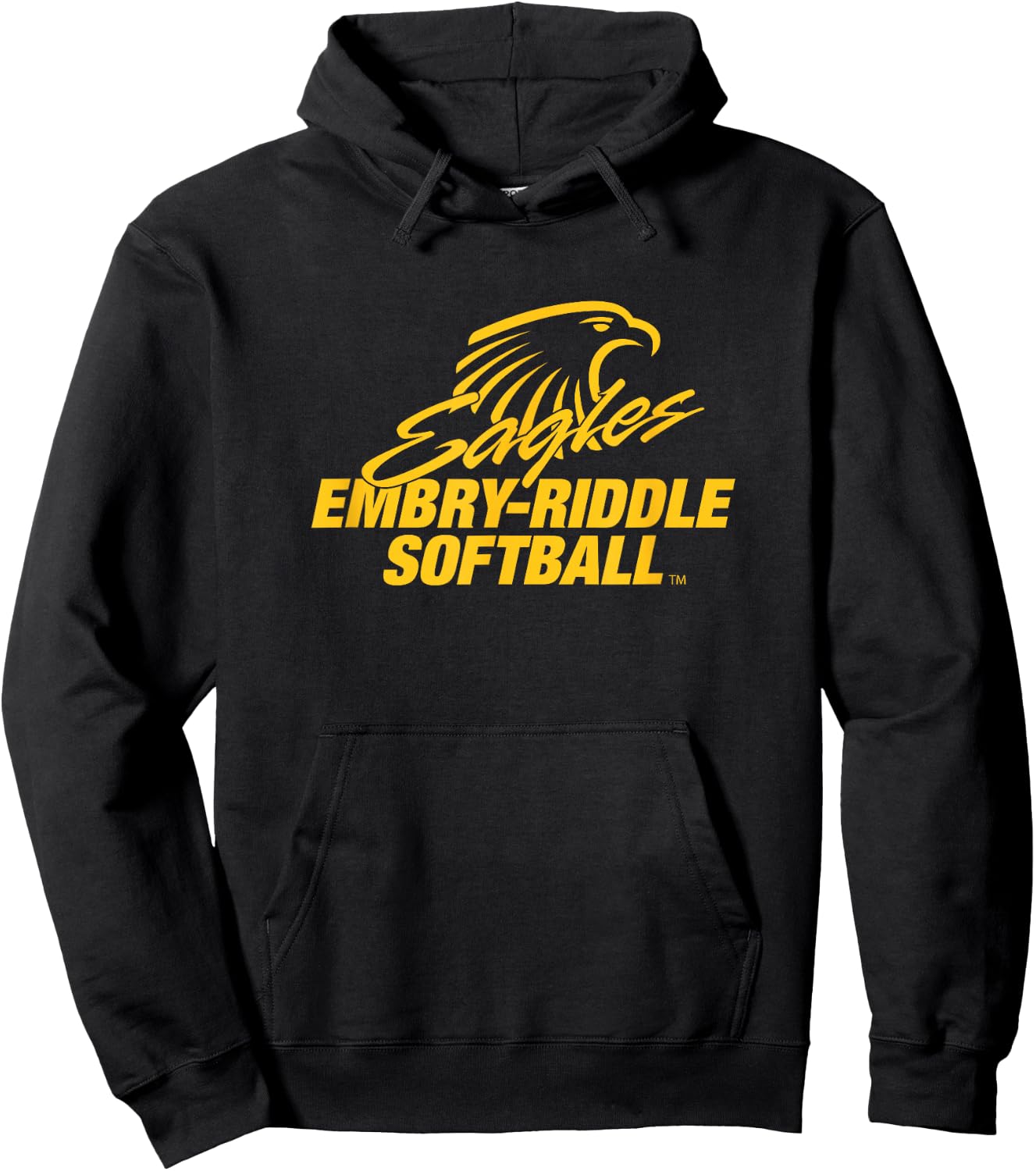 Embry-Riddle Aeronautical Eagles Softball Sports Fan Hoodie - Hoodie | Black