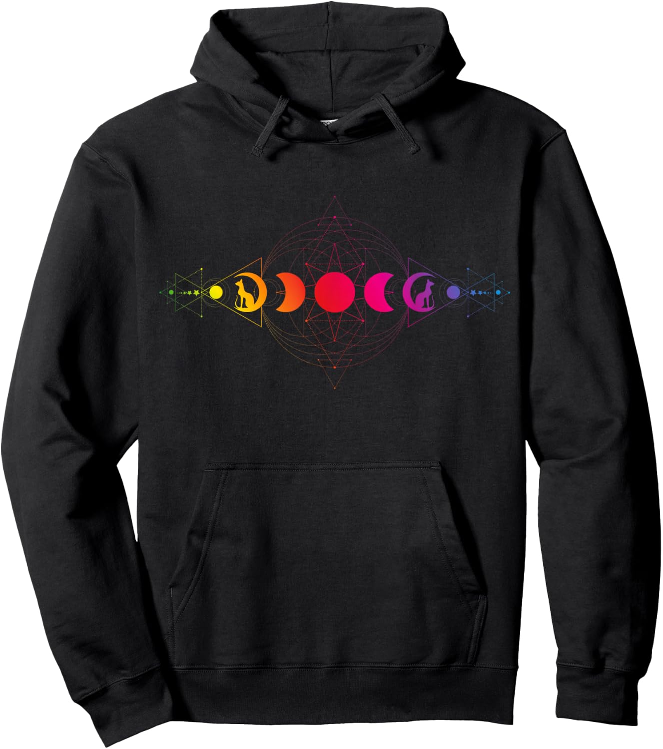 Psychedelic Acid Folk Trance Rock EDM Festival Goa Rave , black Hoodie - Hoodie | Black
