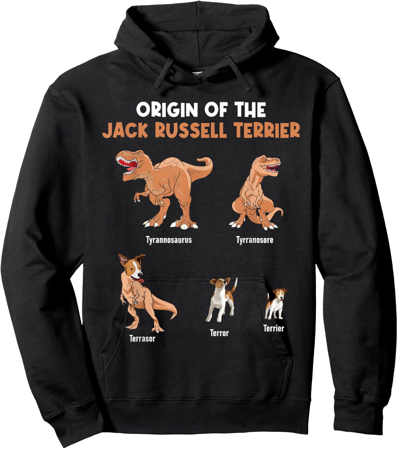 Origin Of The Jack Russell Terrier - Dog Lover Hoodie - Hoodie | Black