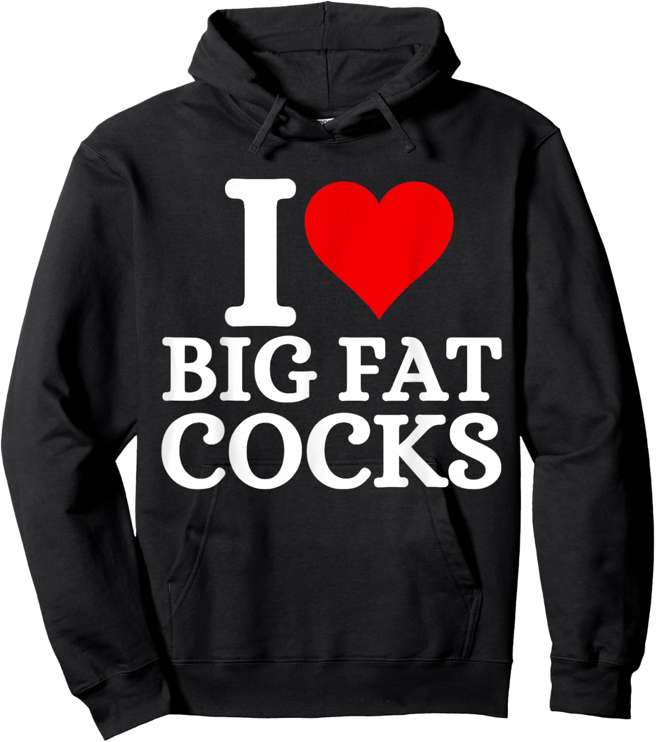 Ich Liebe große fette Schwänze lustiges Zitat Ich Liebe große fette Schwänze Hoodie - Hoodie | Black