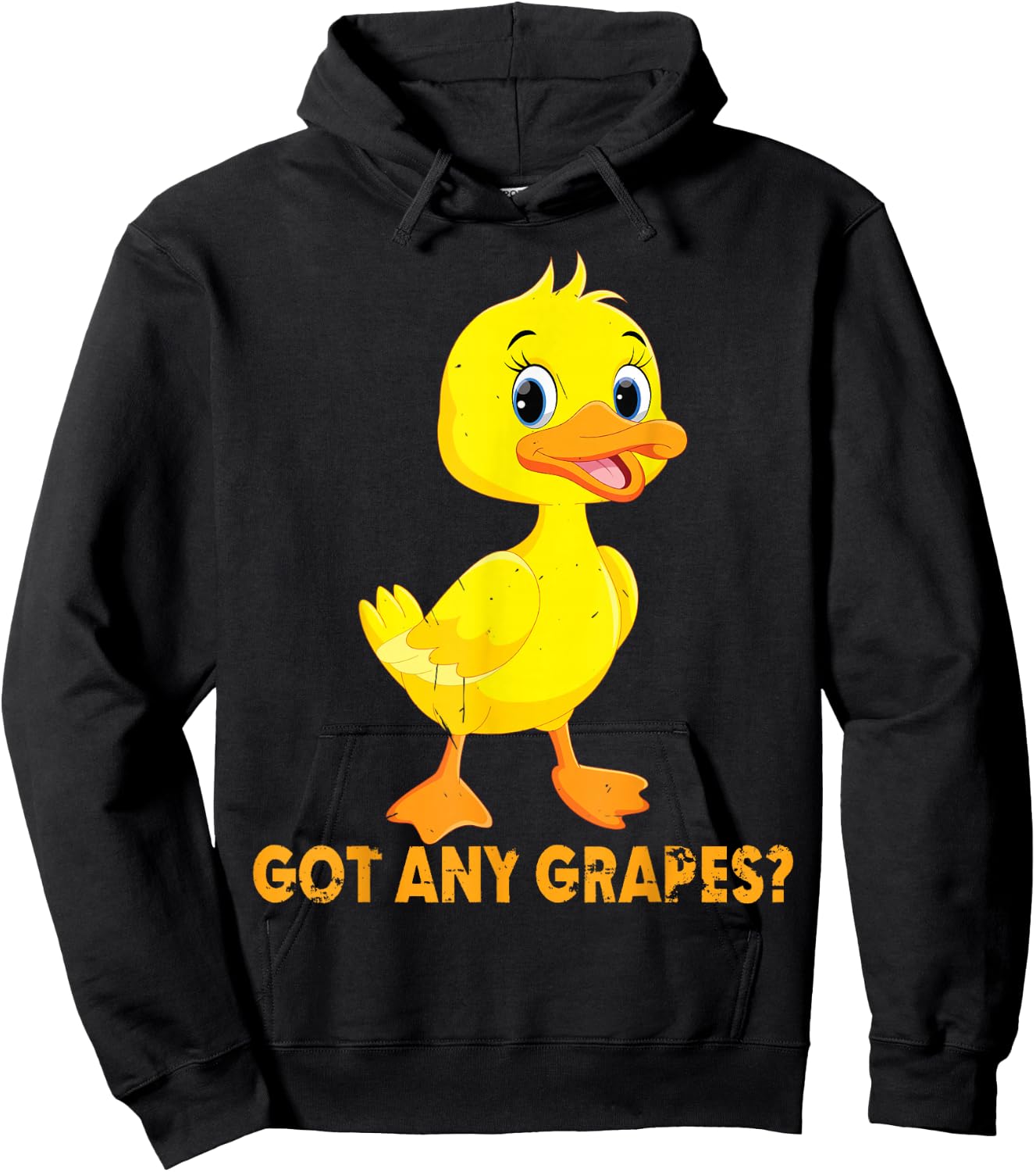 Got Any Grapes? Funny Saying Duck Lover Apparel Hoodie - Hoodie | Black