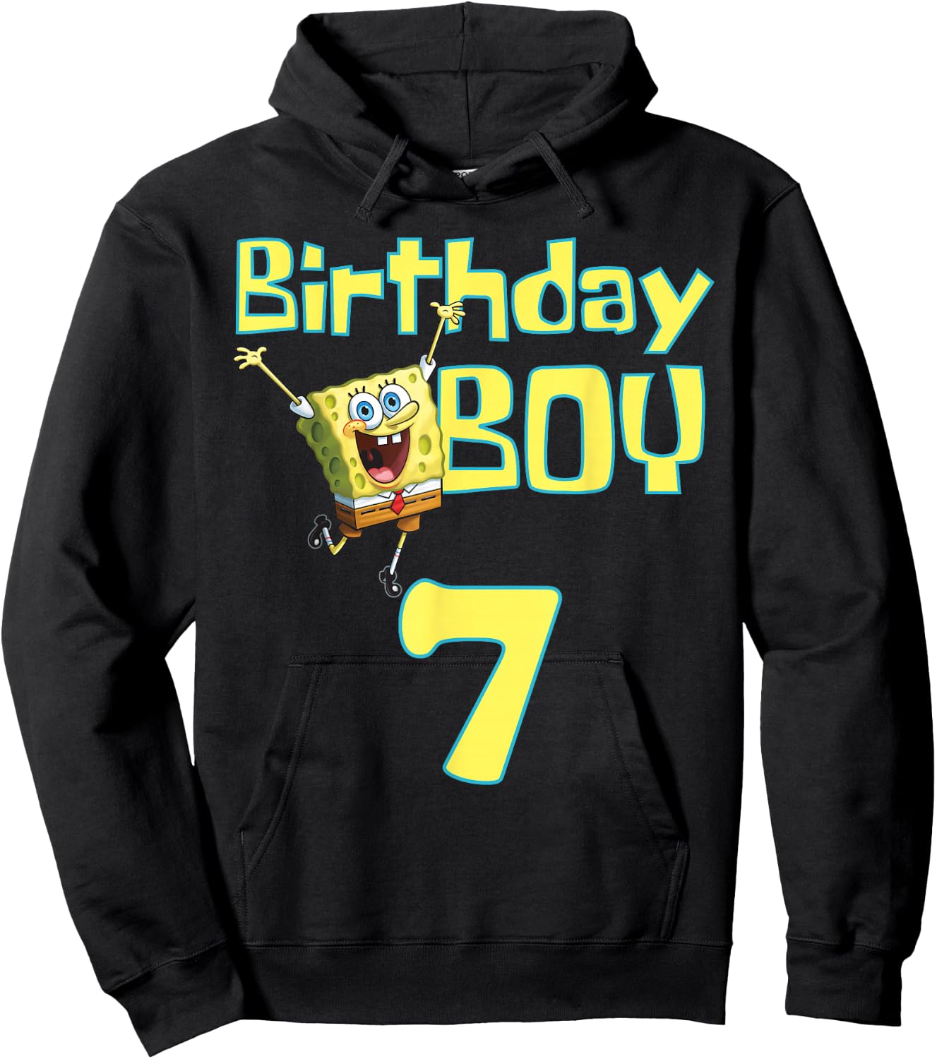Mademark x SpongeBob SquarePants - SpongeBob SquarePants Birthday Boy 7 Hoodie - Hoodie | Black