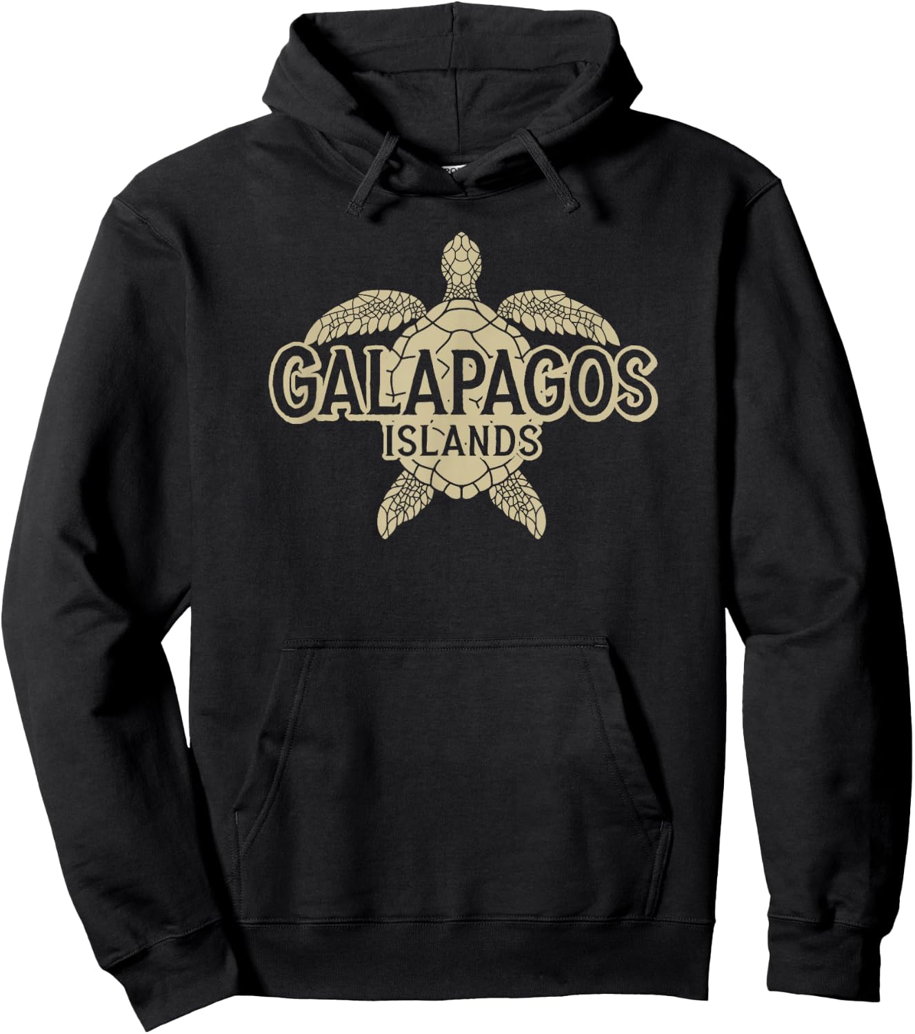 Galapagos Islands Shirt Vintage Sea Turtle Graphic Ecuador Hoodie - Hoodie | Black