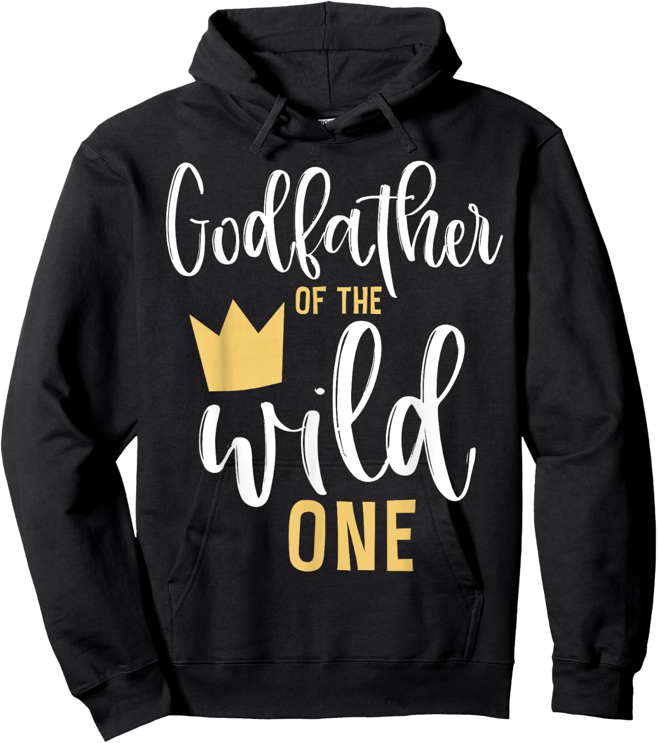Godfather of the Wild One 1st Birthday First Thing Matching Hoodie - Hoodie | Black