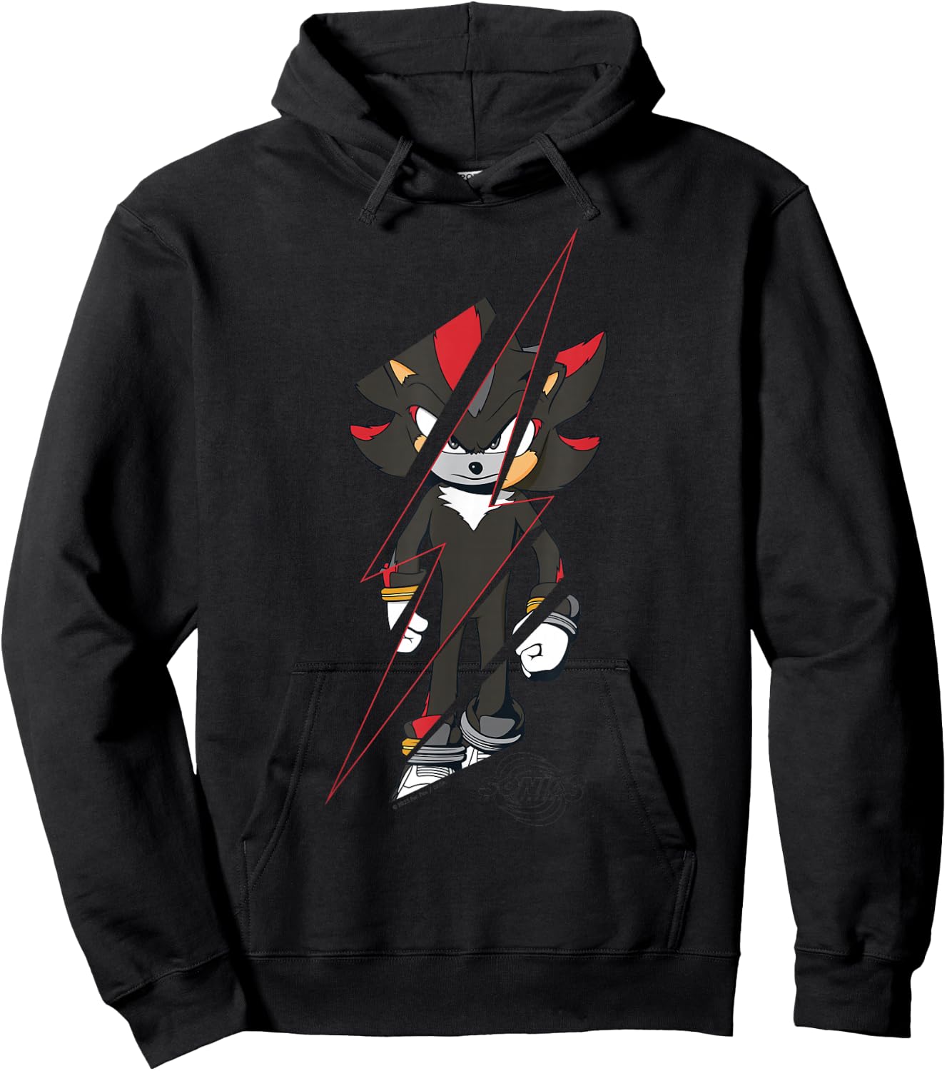 Sonic The Hedgehog 3 - Shadow Bolt Hoodie - Hoodie | Black