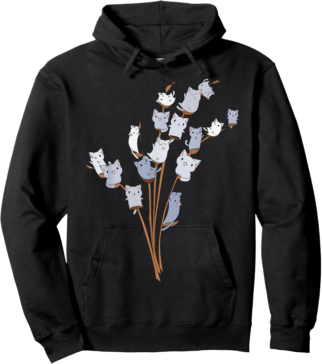 Willow Funny Cats Tree Gift Easter Party Hoodie - Hoodie | Black