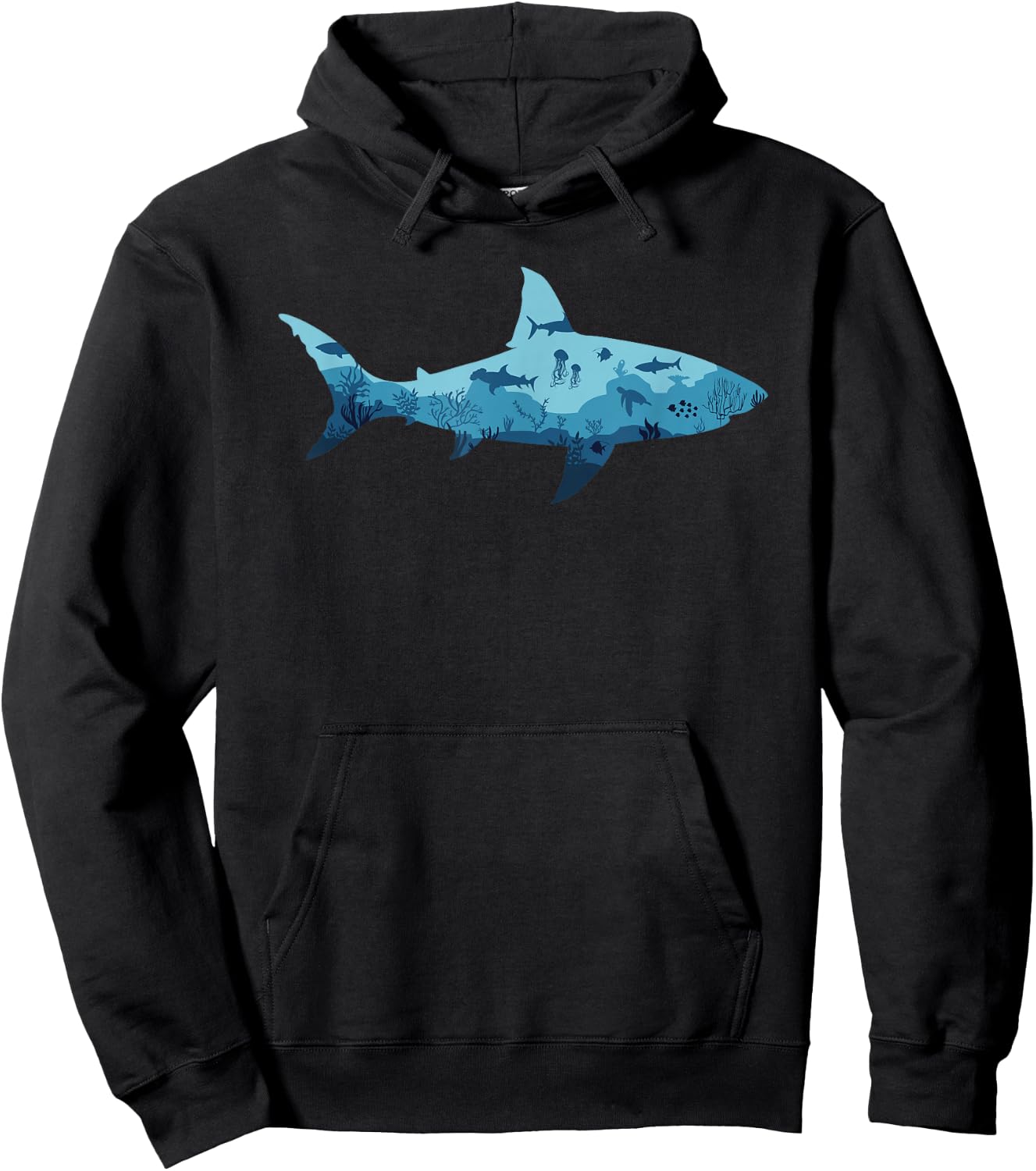 Shark Underwater Life Ocean Underwater World Hoodie - Hoodie | Black
