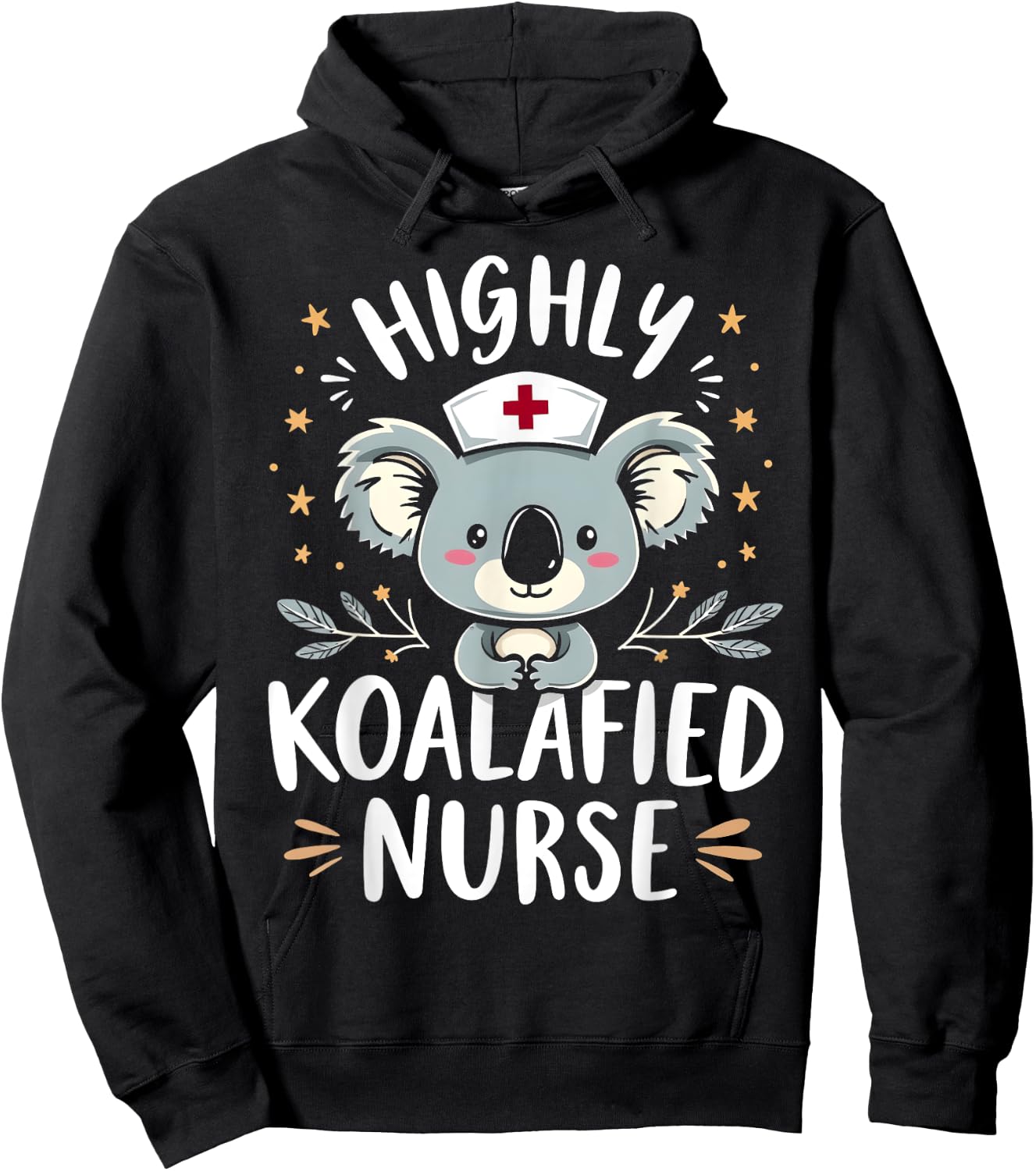 Highly Koalafied Nurse Cute Qualified Nursing Hoodie - Hoodie | Black