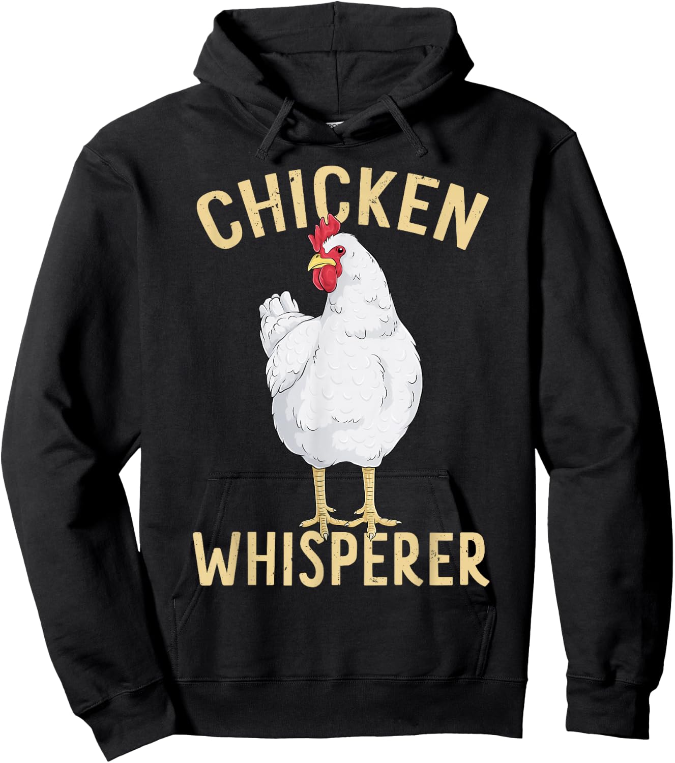 Chicken Whisperer Cool Hen Art Farmer Farm Animal Chicken Hoodie - Hoodie | Black