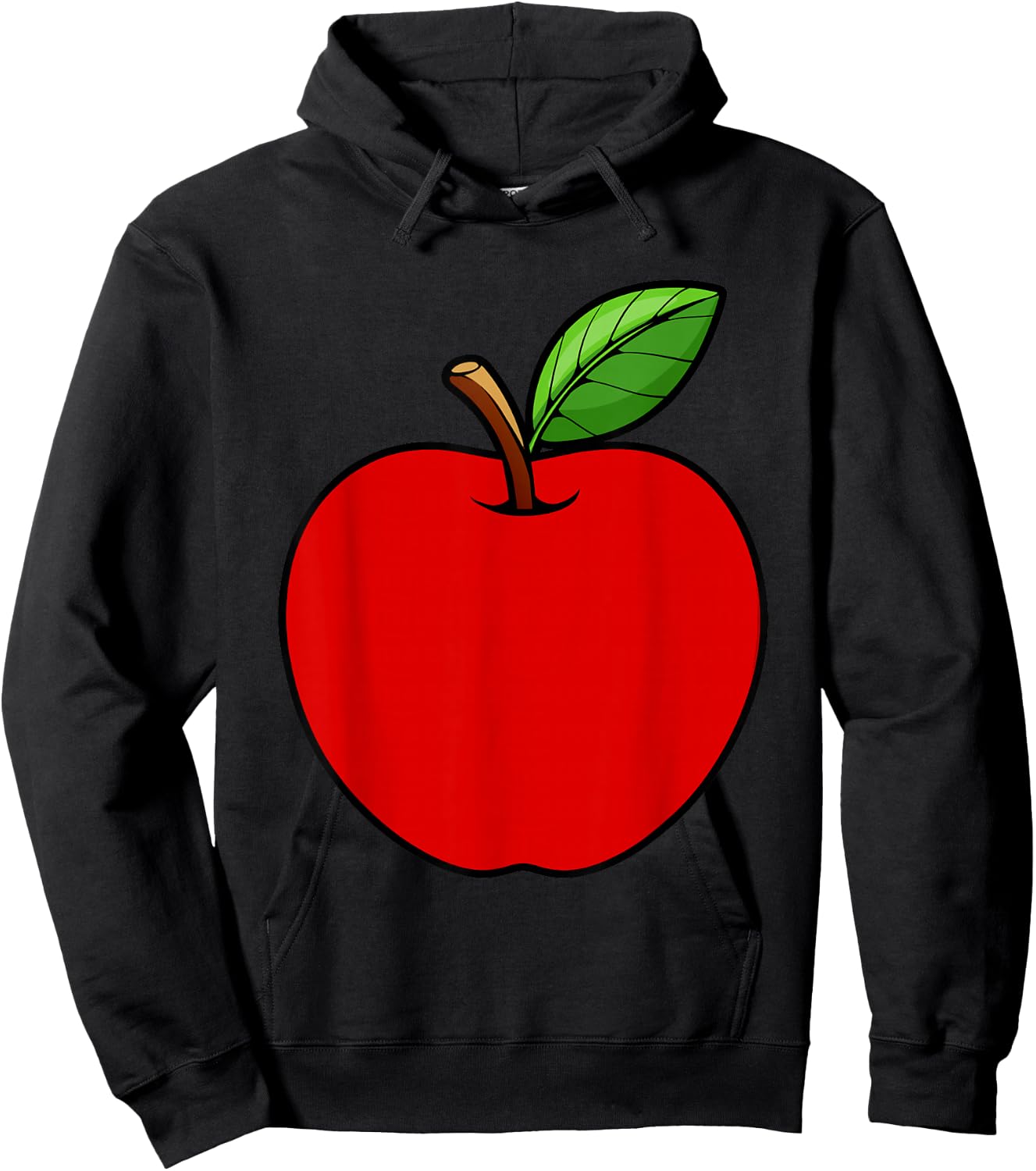 Cute Red Apple Design Women Kids Adult Apple Fruit Hoodie - Hoodie | Black