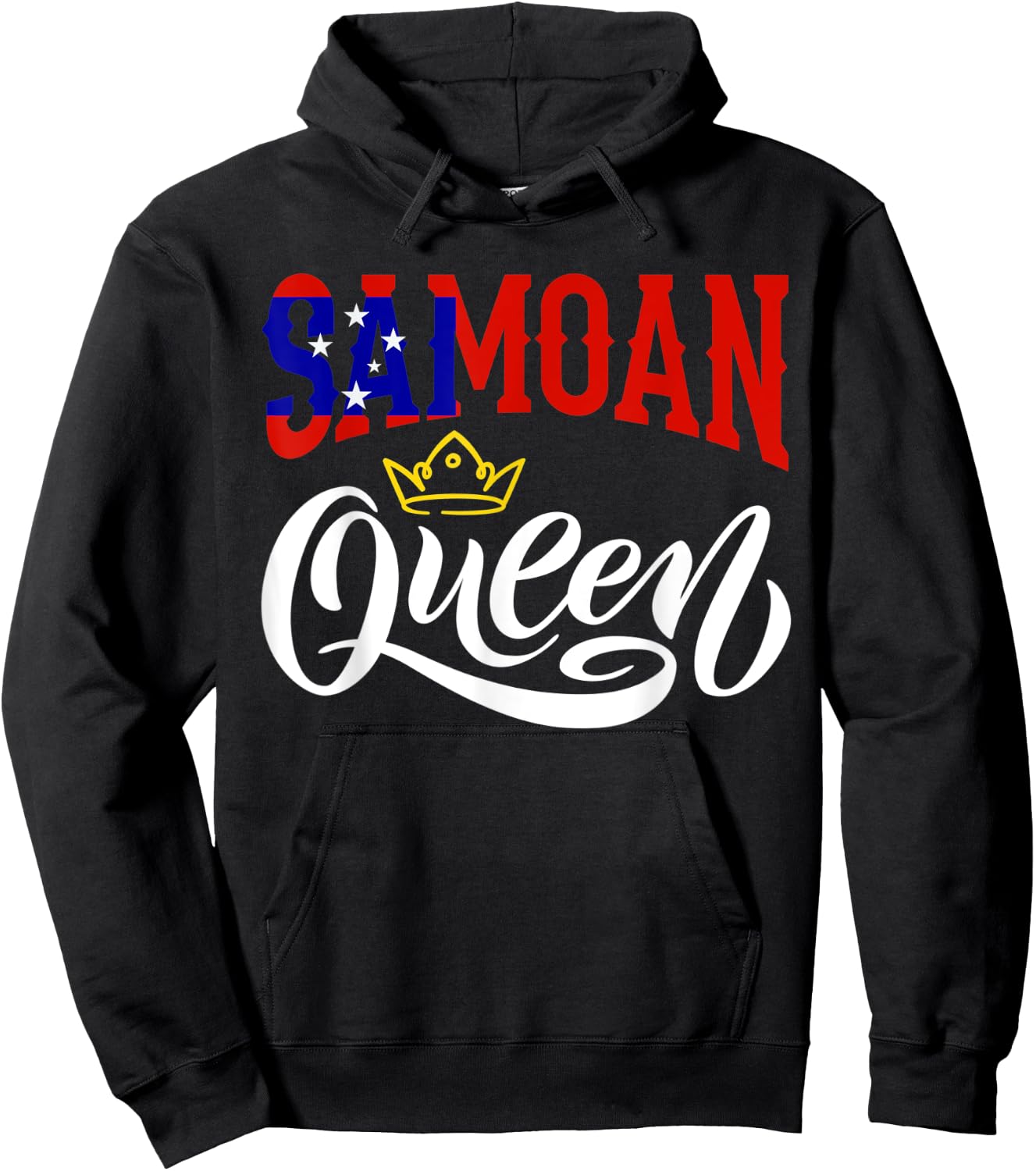 Samoan Queen Samoa Samoan Samoa Flag Hoodie - Hoodie | Black