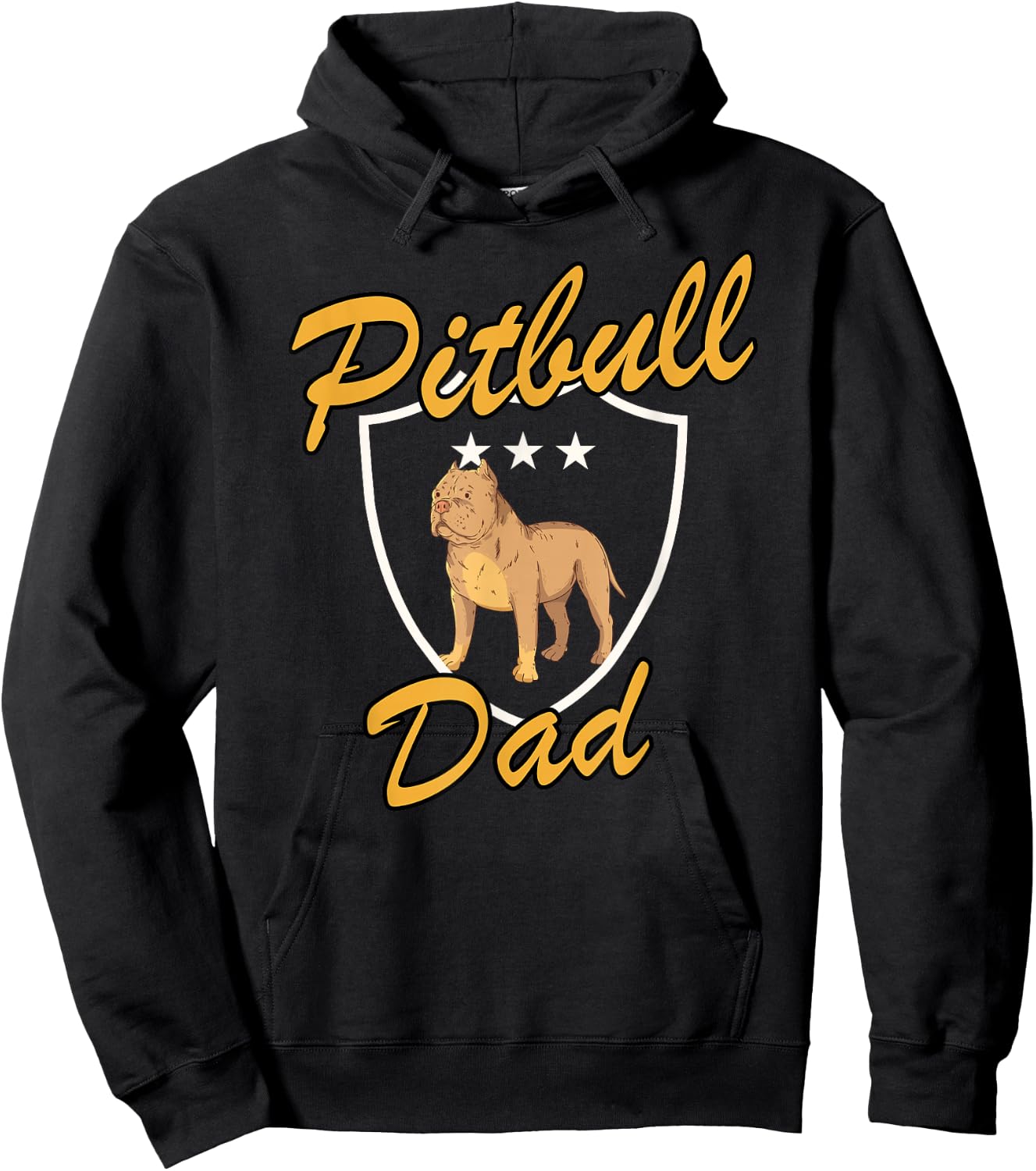 Pitbull Dad Gift Pitbull Owner Love Pitbull Dog Hoodie - Hoodie | Black