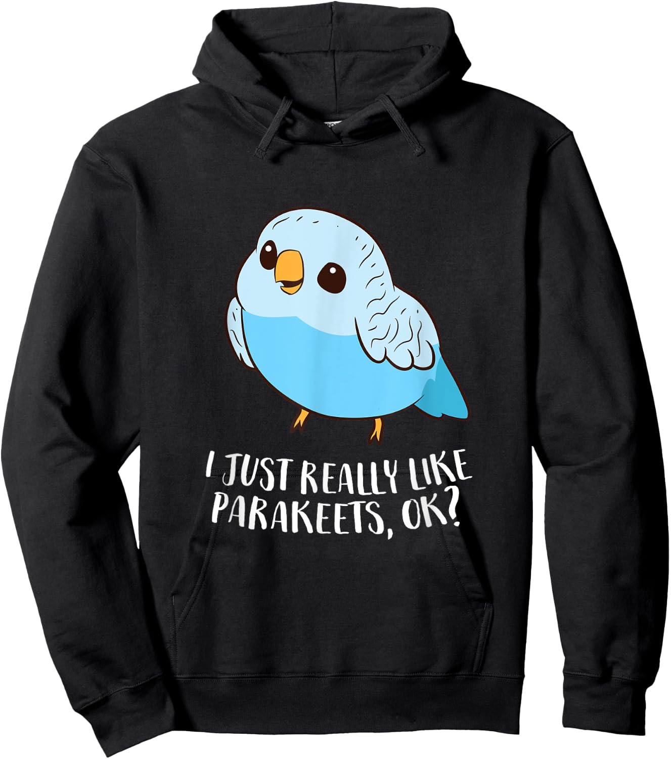 Cute Parakeet I Just Really Like Parakeets Ok Parakeet Bird Hoodie - Hoodie | Black
