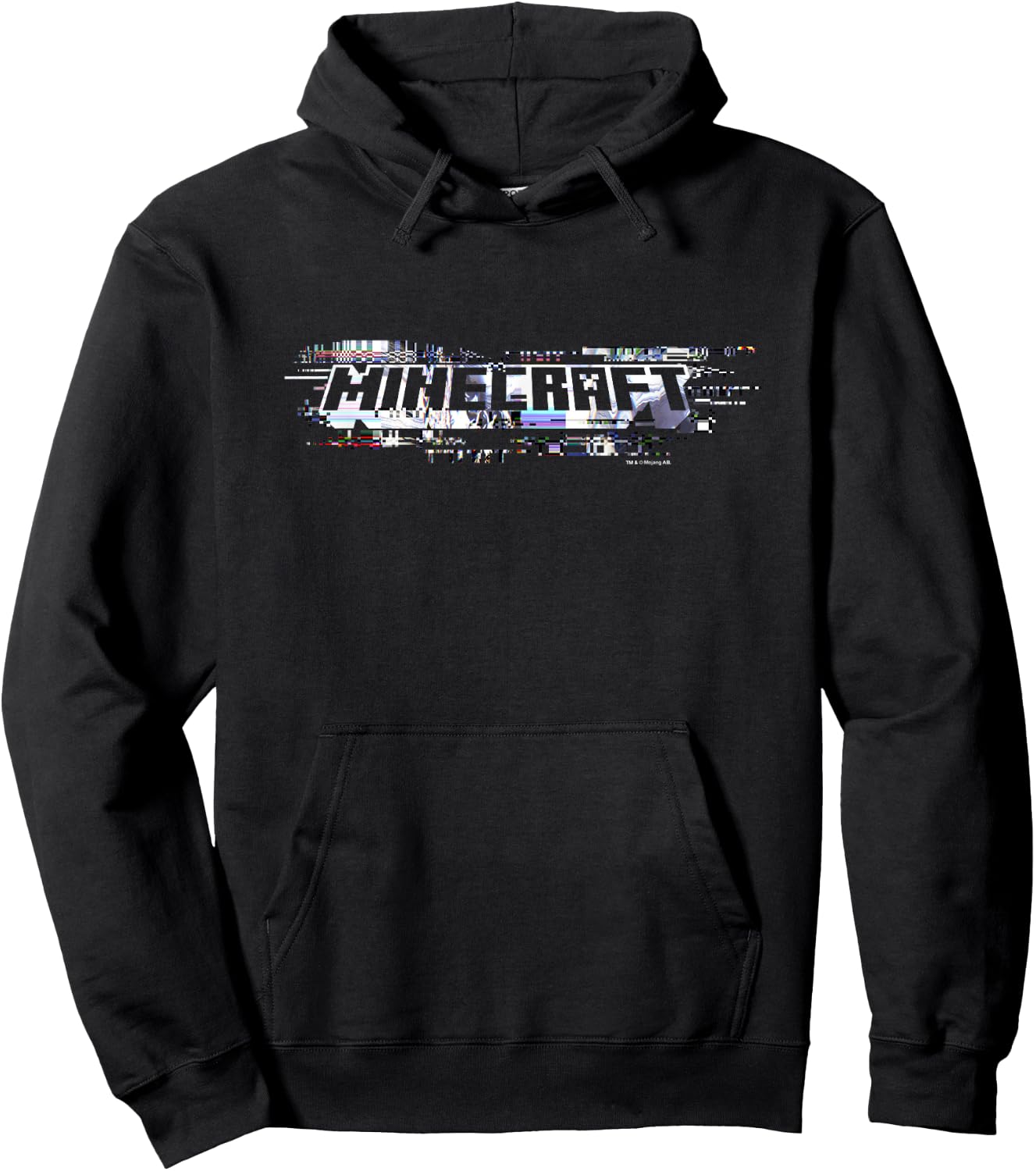 Minecraft Glitching Classic Logo Hoodie - Hoodie | Black