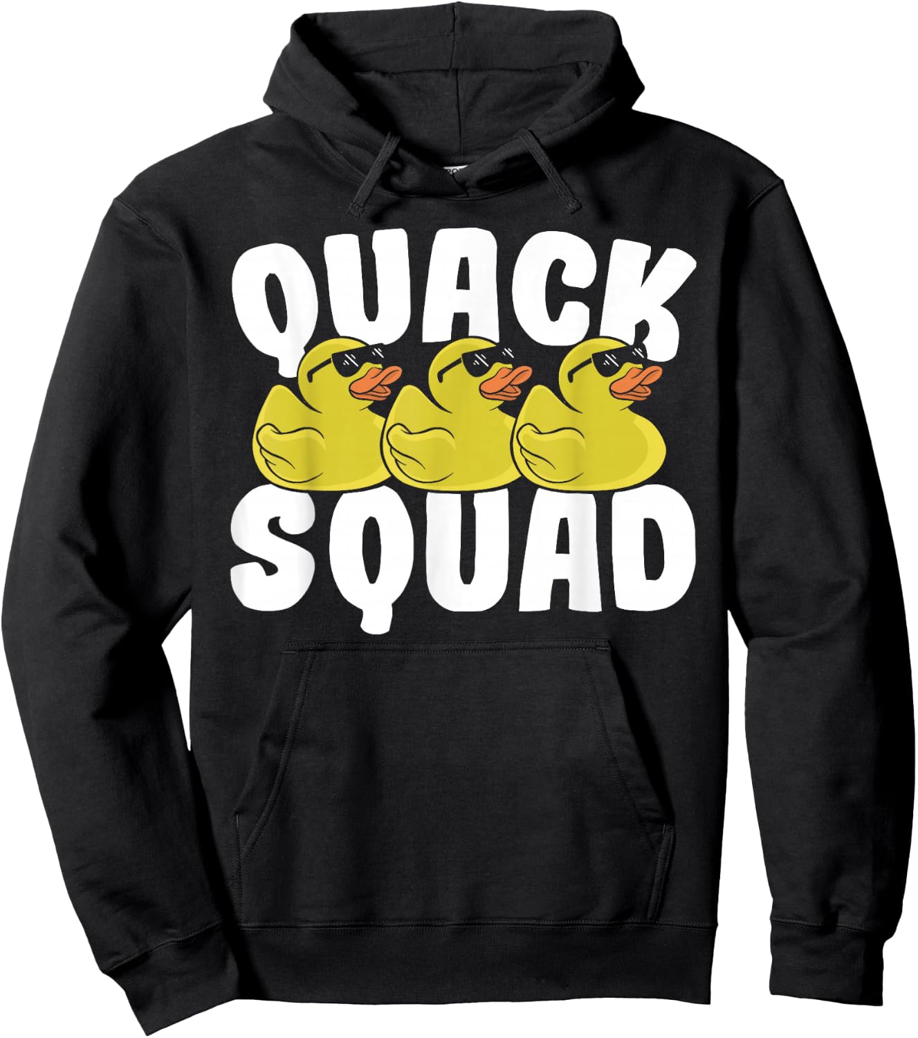 Rubber Ducky Quack Squad Family Cute Rubber Duck Squad Hoodie - Hoodie | Black