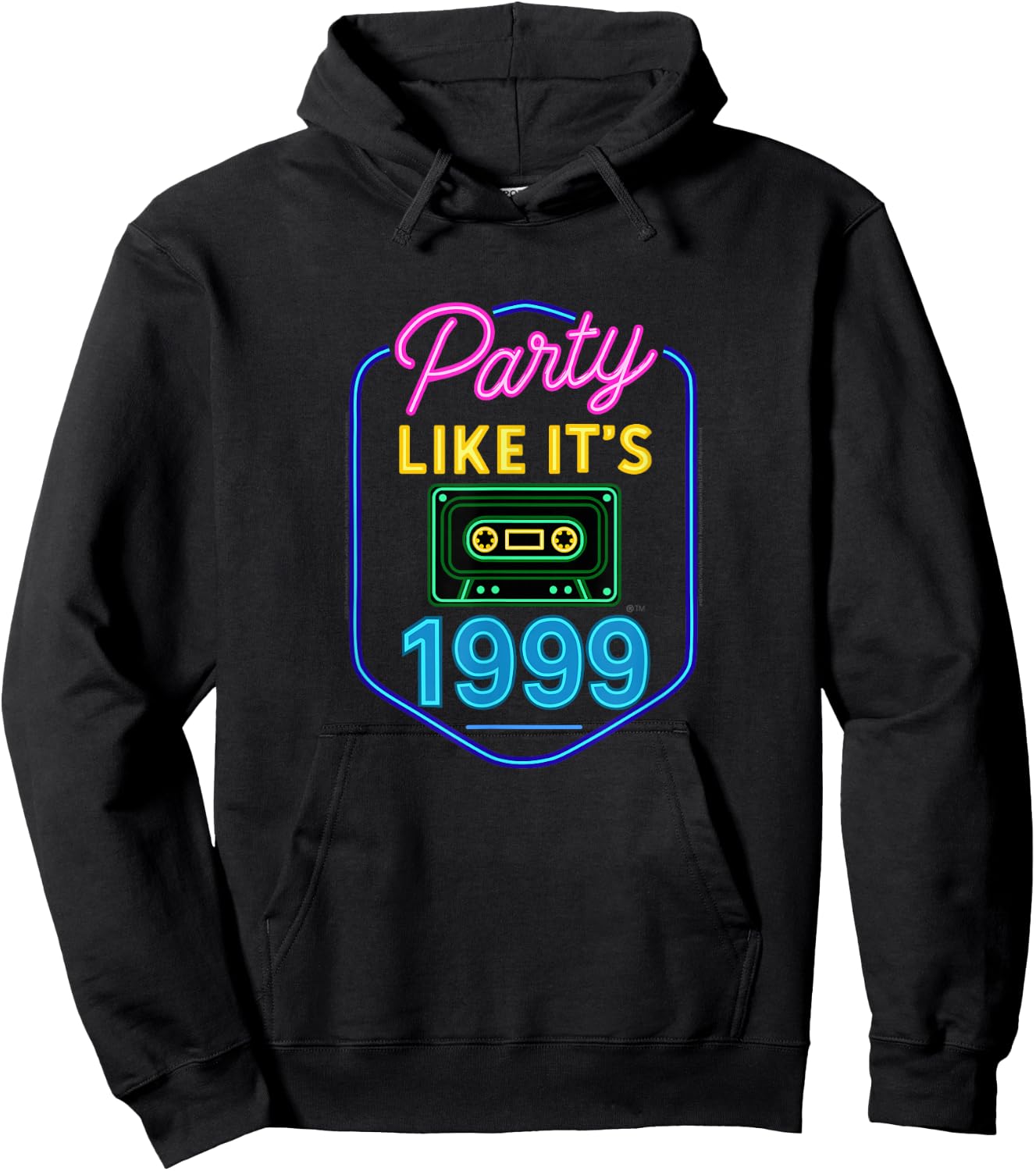 Party Like Its 1999 - Design KB-1004A - Clean Hoodie - Hoodie | Black
