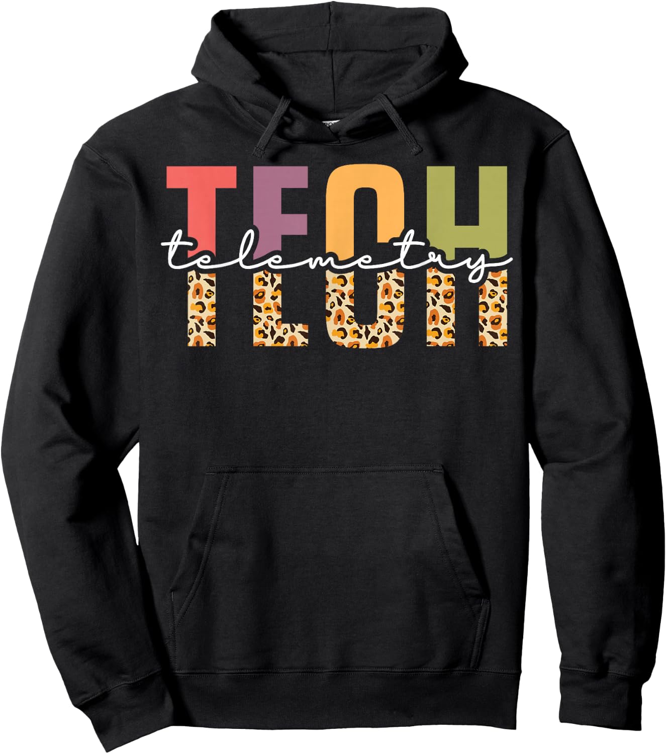 Telemetry Tech Appreciation Leopard Hoodie - Hoodie | Black
