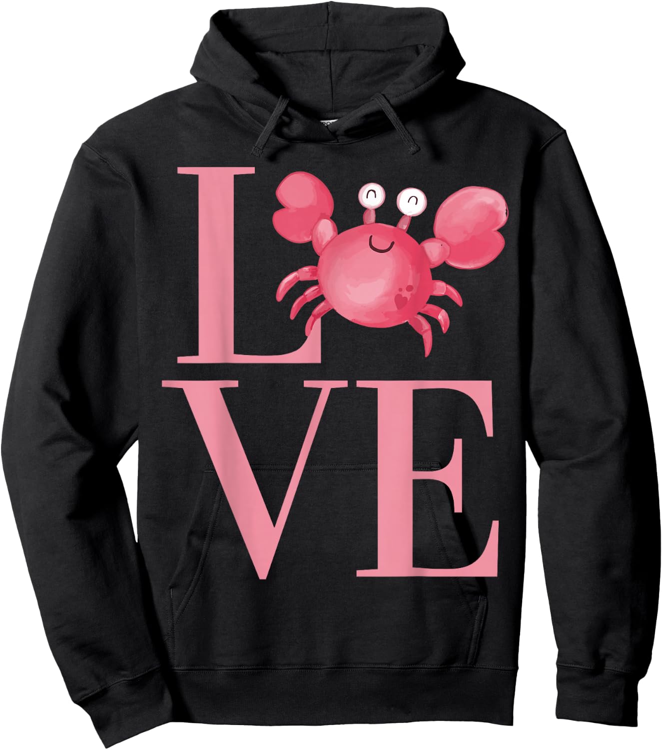 Cute Crab for boys and girls who LOVE Crabs Hoodie - Hoodie | Black