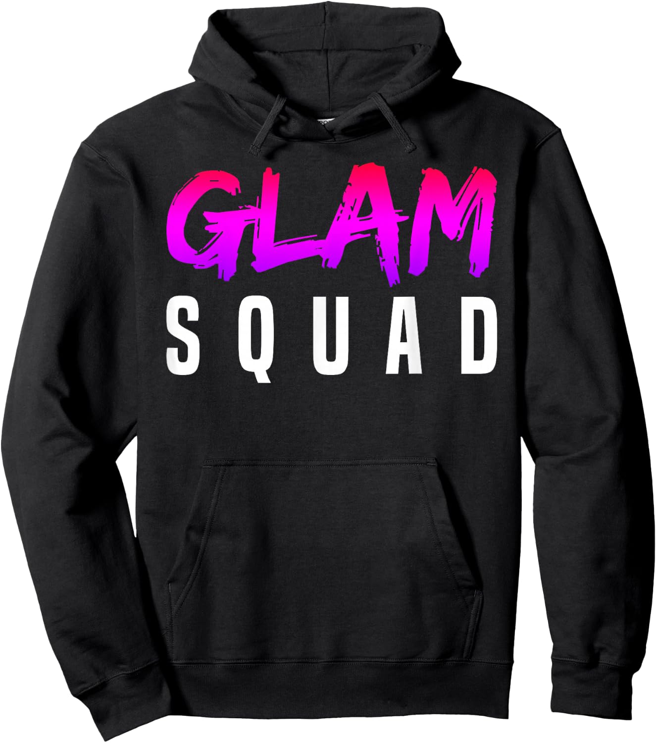 Glam Squad Funny I Love Glitter, Makeup & Cheer Hoodie - Hoodie | Black
