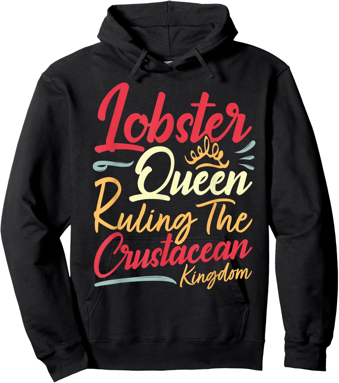 Lobster Queen I Seafood Lover Hoodie - Hoodie | Black