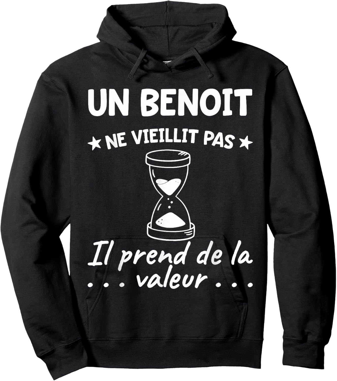 Benoit Value | Birthday Funny Funny Dad Father Name Hoodie - Hoodie | Black