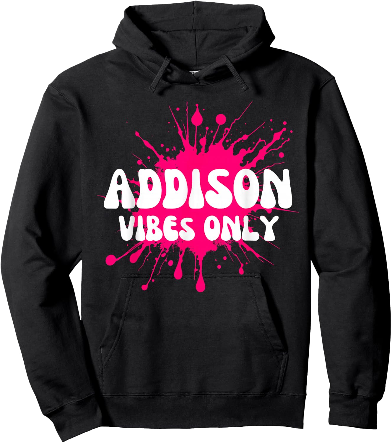 Addison Vibes Only Hoodie - Hoodie | Black