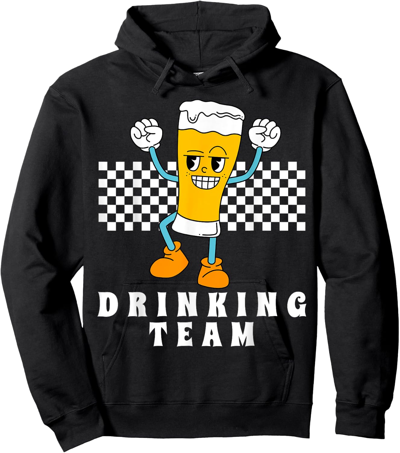 Drinking Team Groovy Matching Beer Vacation Hoodie - Hoodie | Black