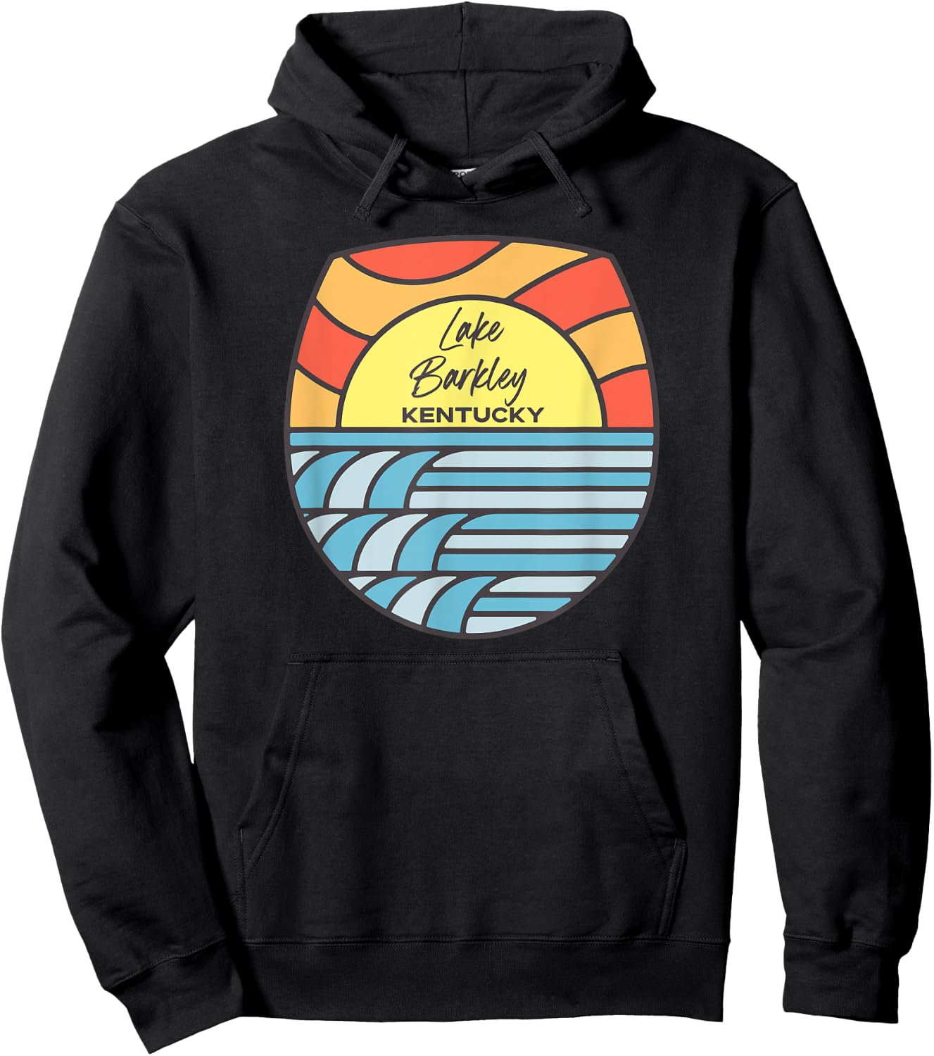 Lake Barkley Kentucky KY Sunset Sunrise Souvenir Hoodie - Hoodie | Black