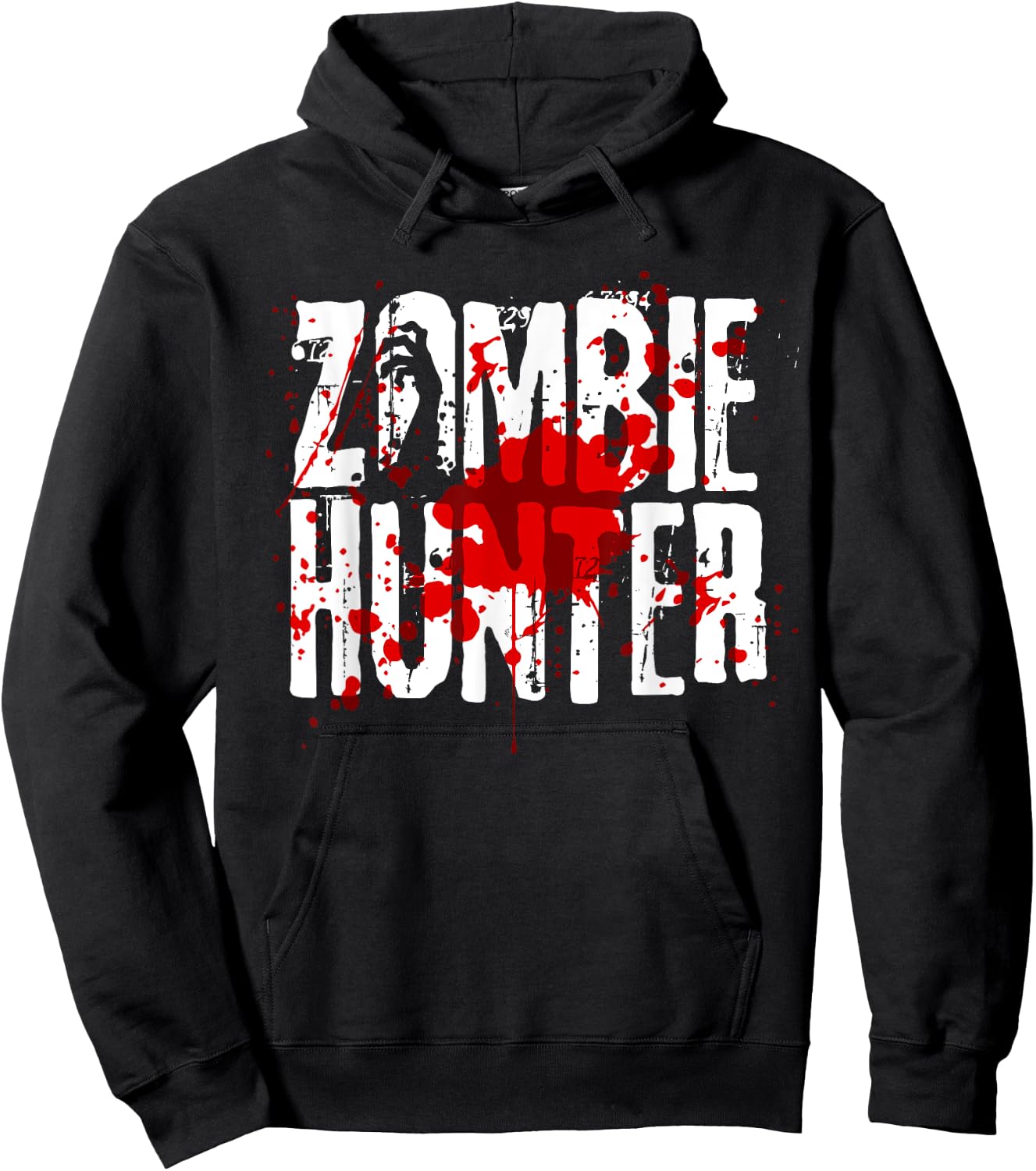 Funny Zombie Hunter Design For Boys Girls Halloween Hunting Hoodie - Hoodie | Black