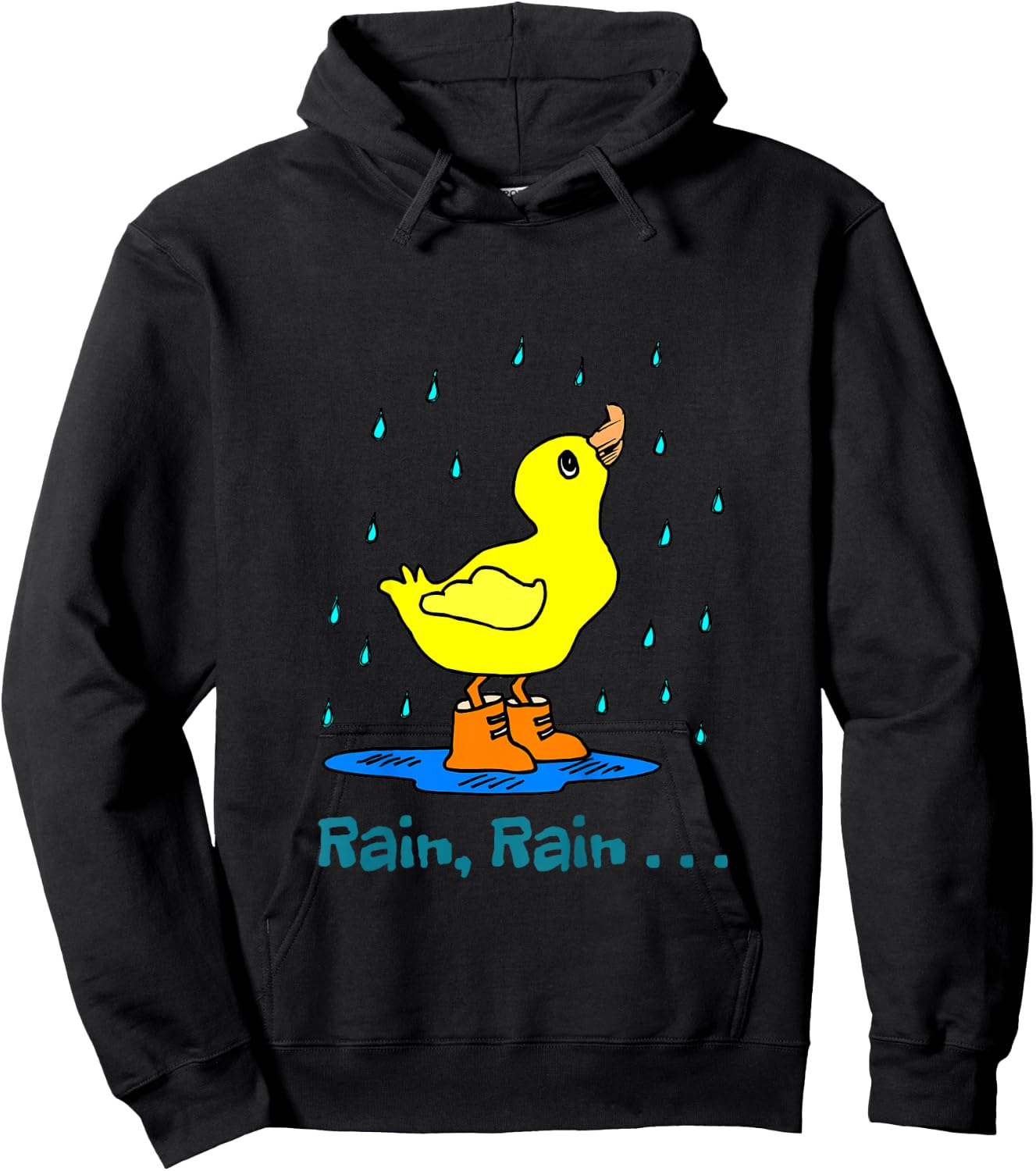 Rain rain go away short sleeve for youth Hoodie - Hoodie | Black