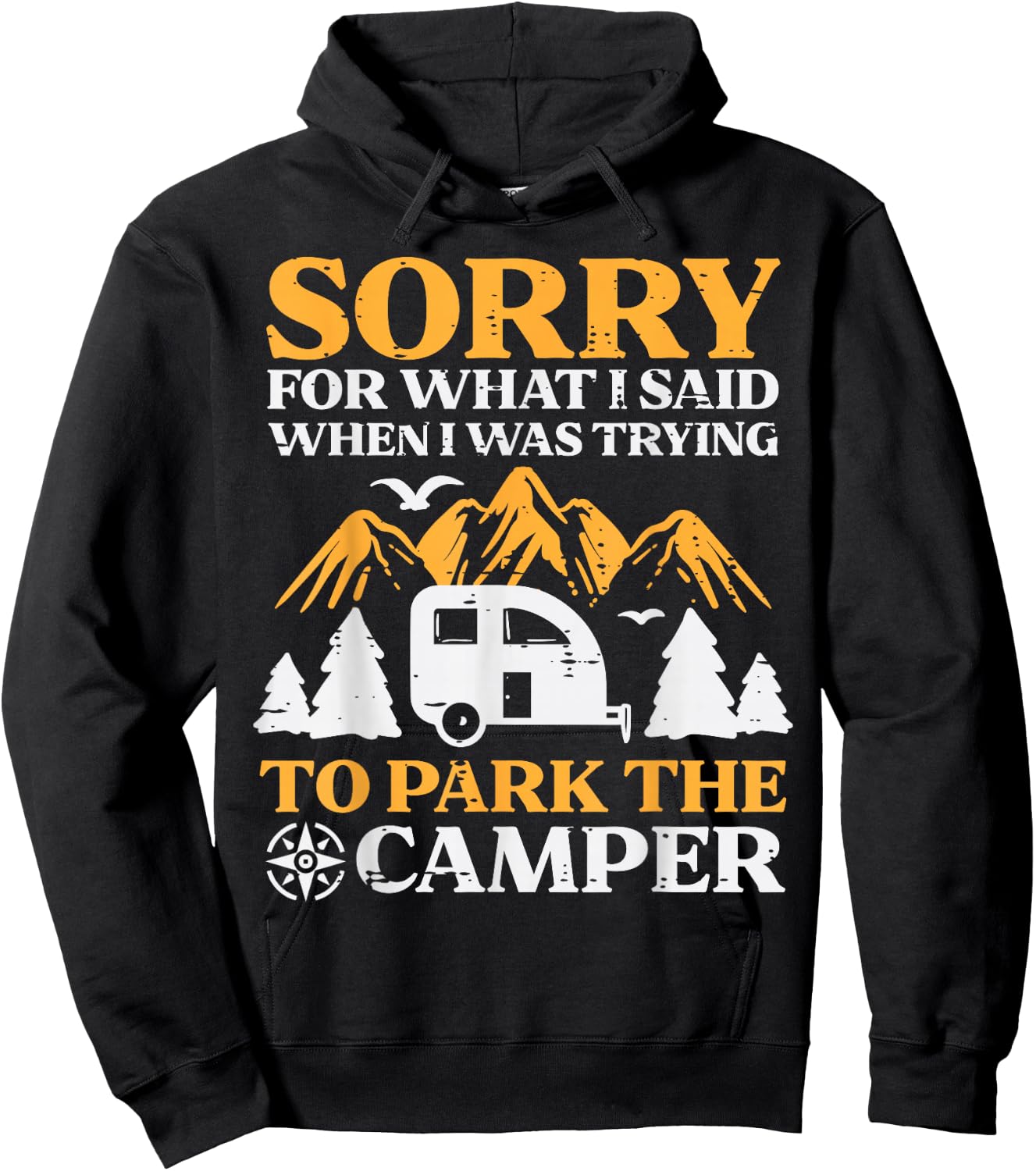 Sorry What I Said Parking Camper Funny Camping Men Women Hoodie - Hoodie | Black
