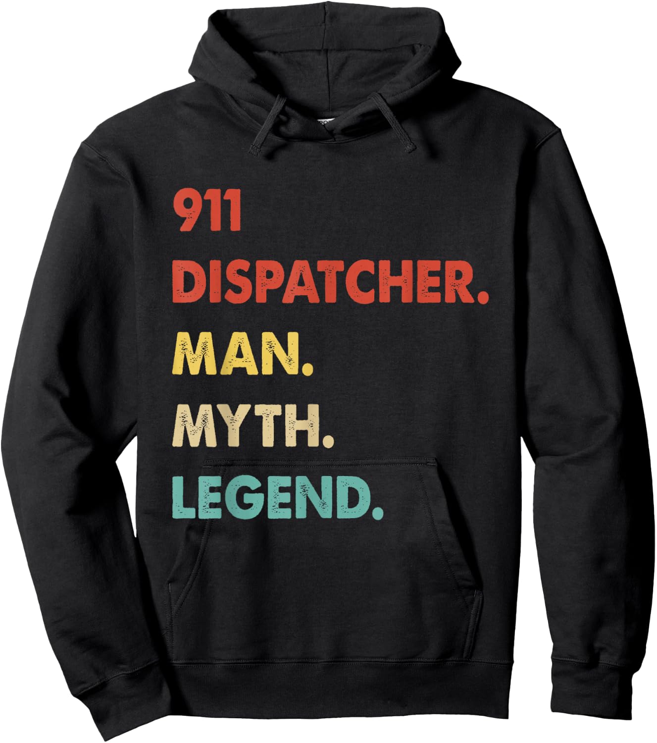 911 Dispatcher Man Myth Legend Hoodie - Hoodie | Black