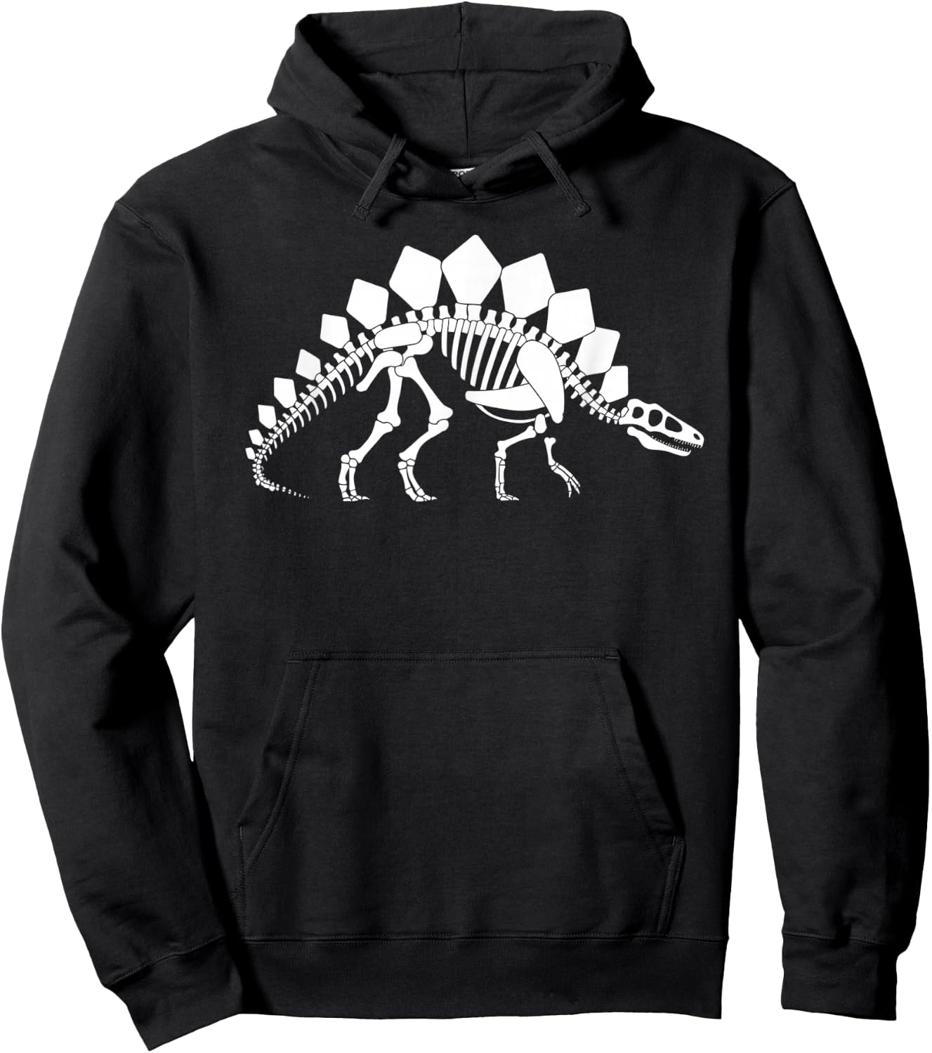 Stegosaurus Skeleton Hoodie - Hoodie | Black