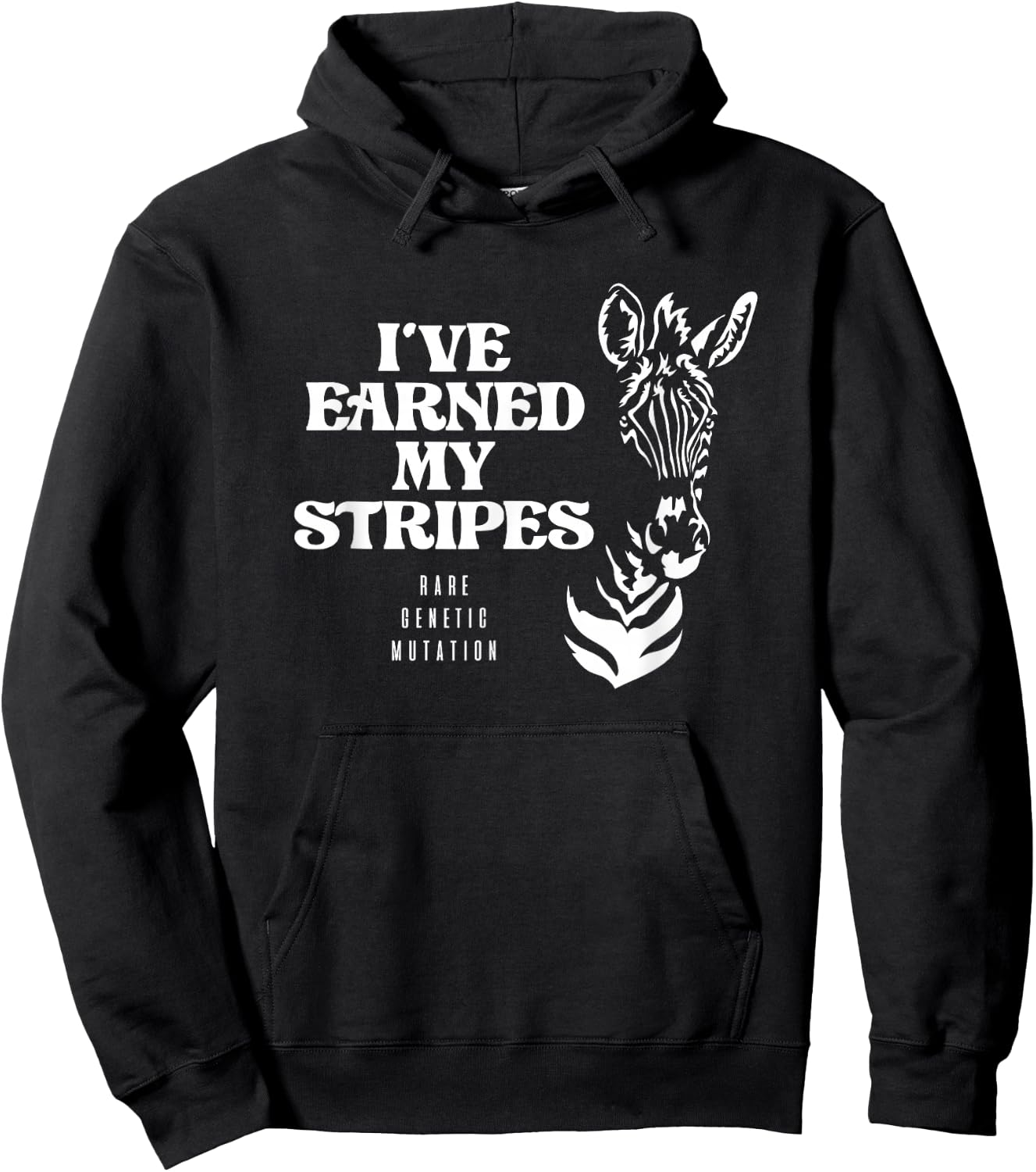 I've Earned My Stripes Medical Zebra Rare Diagnosis Special Hoodie - Hoodie | Black