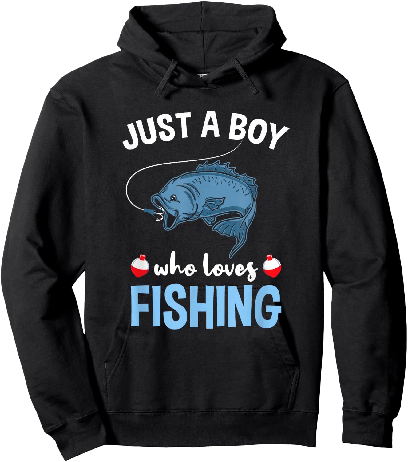 Just A Boy Who Loves Fishing Hoodie - Hoodie | Black