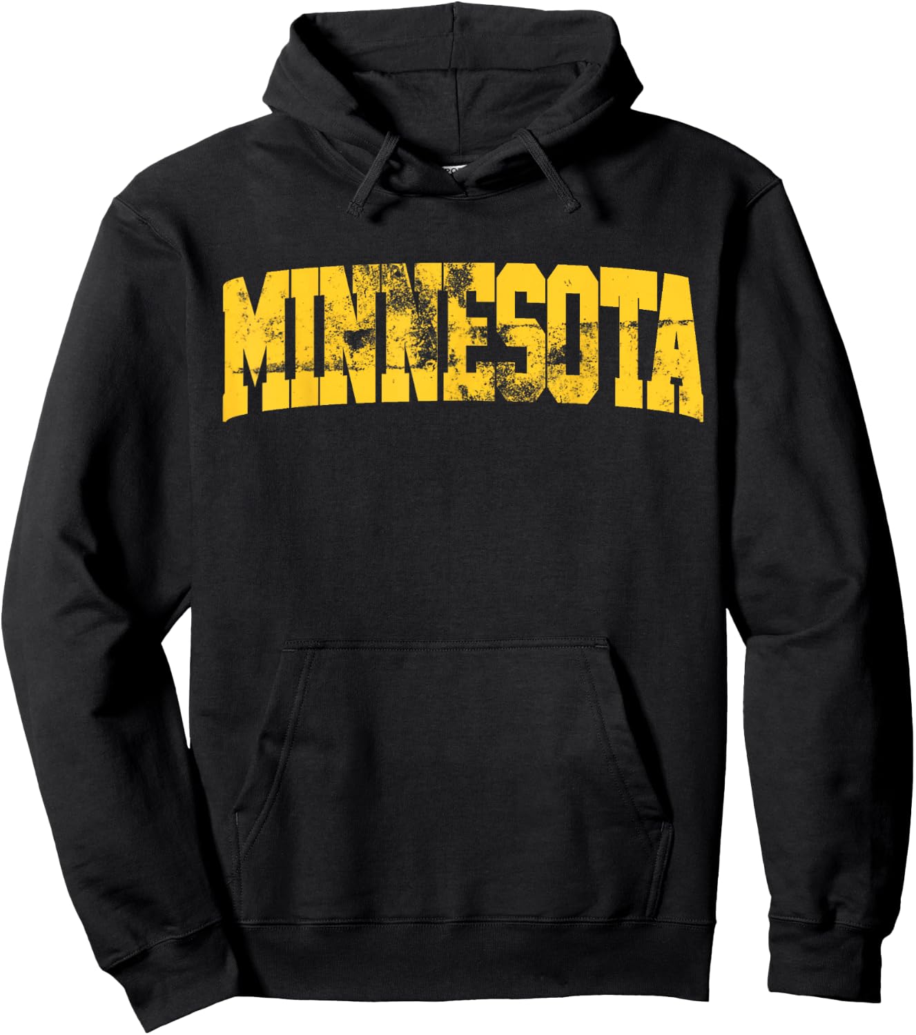 Retro Minnesota Vintage Minnesota Maroon Gold Throwback Hoodie - Hoodie | Black