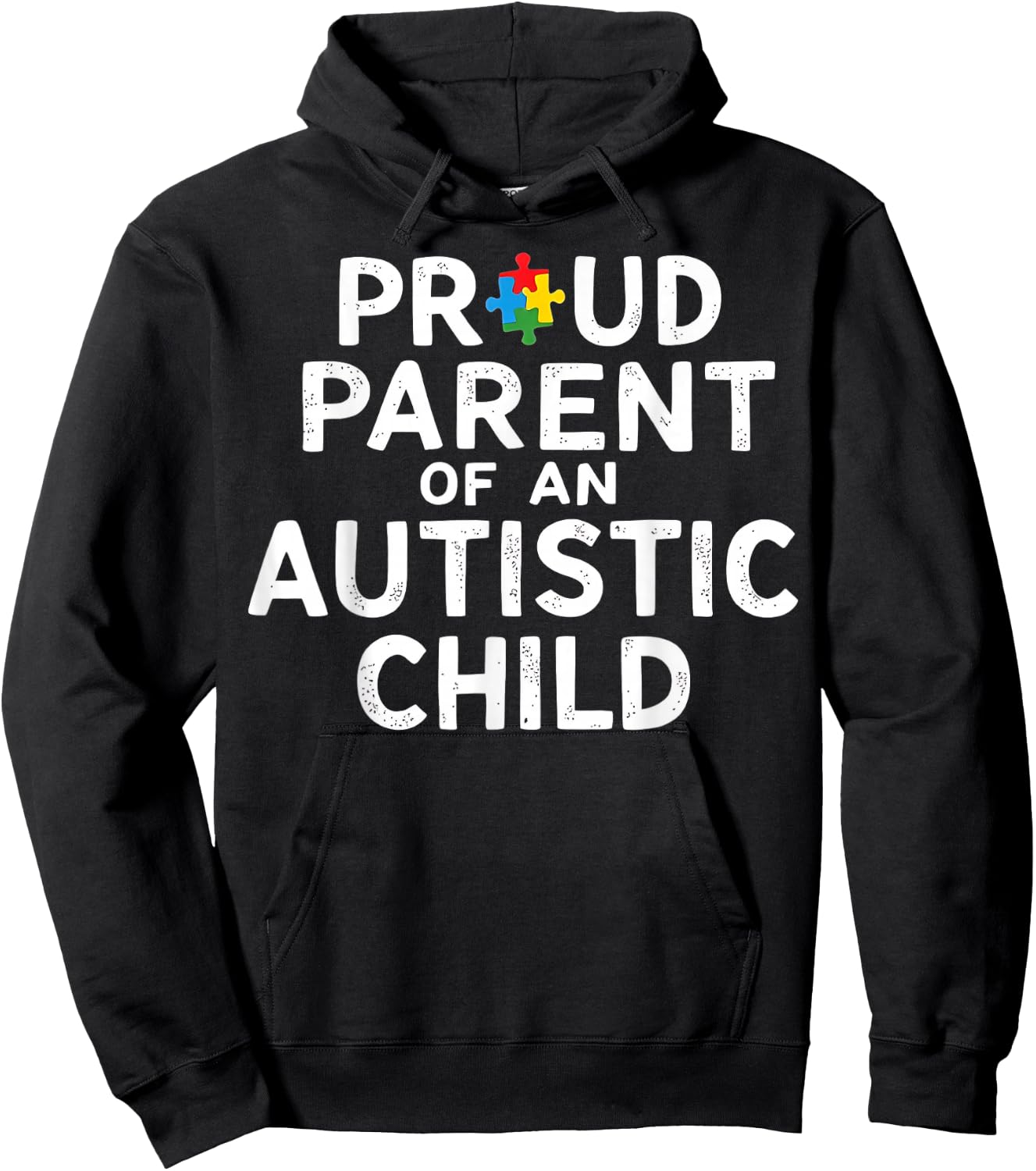 Proud Parent Of An Autistic Child Hoodie - Hoodie | Black