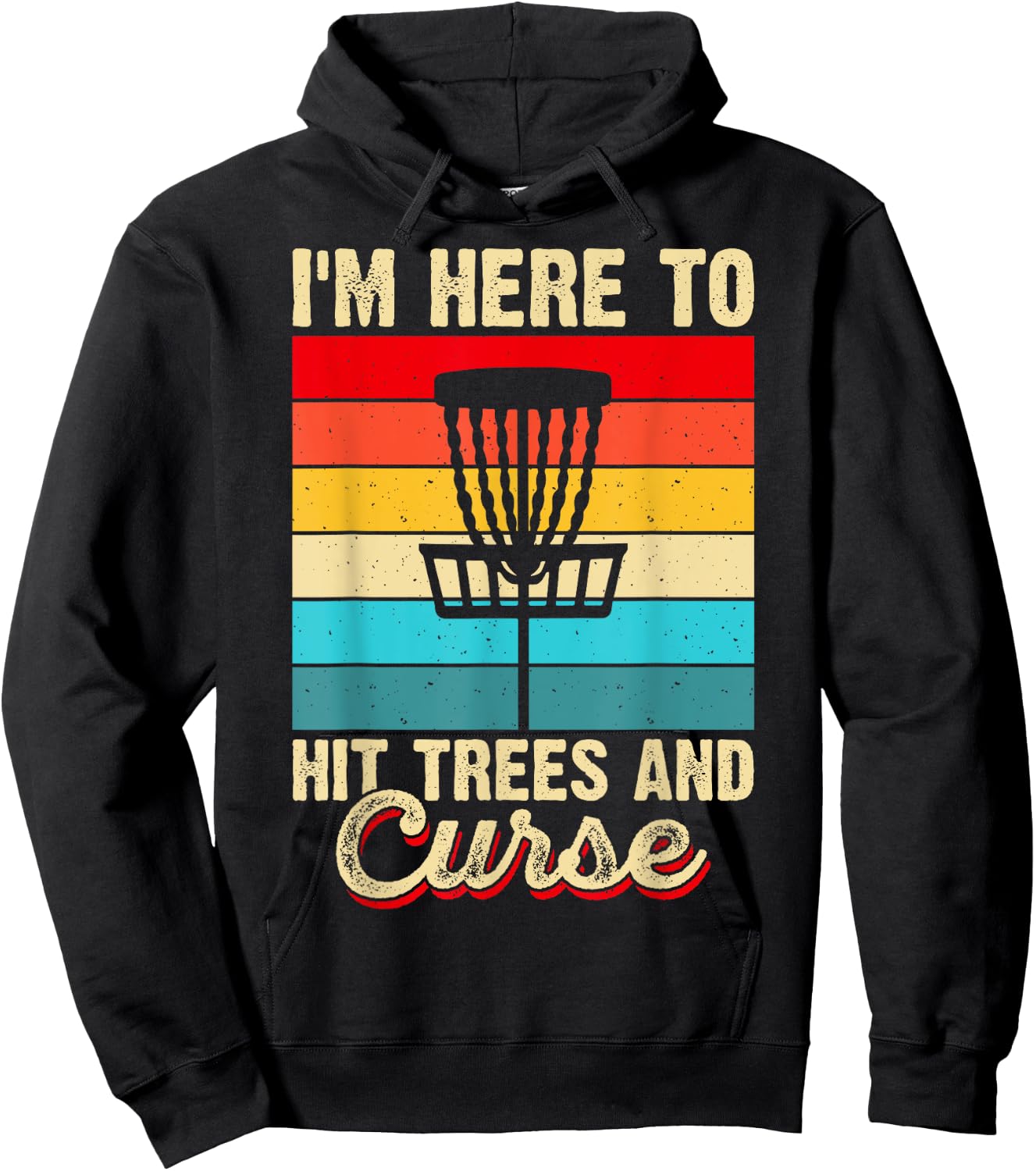 Disc Golf Shirt Disc Golf Bekleidung Herren Disc Golf Zubehör Hoodie - Hoodie | Black