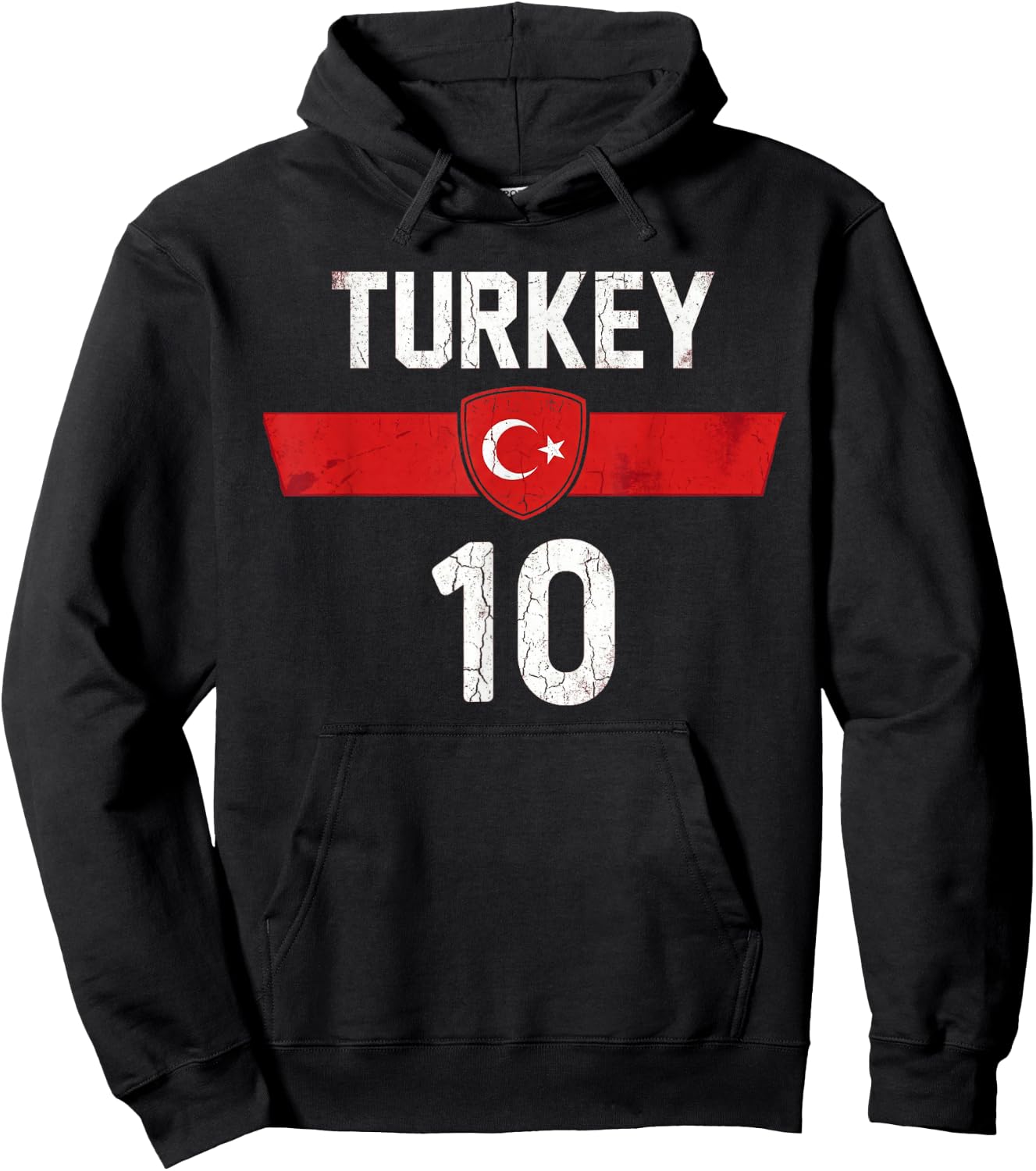 Cadeau Türkiye pour La Turquie Football Football Europe Turk Hoodie - Hoodie | Black