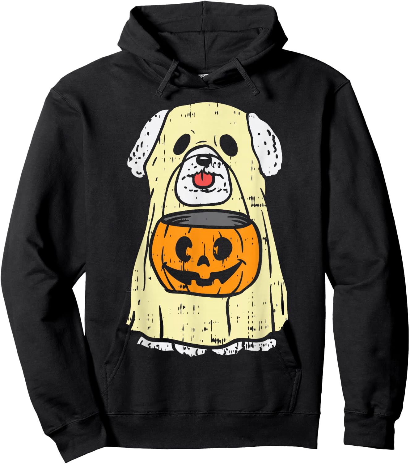 Bichon Frise Ghost Funny Halloween Costume Dog Owner Lover Hoodie - Hoodie | Black