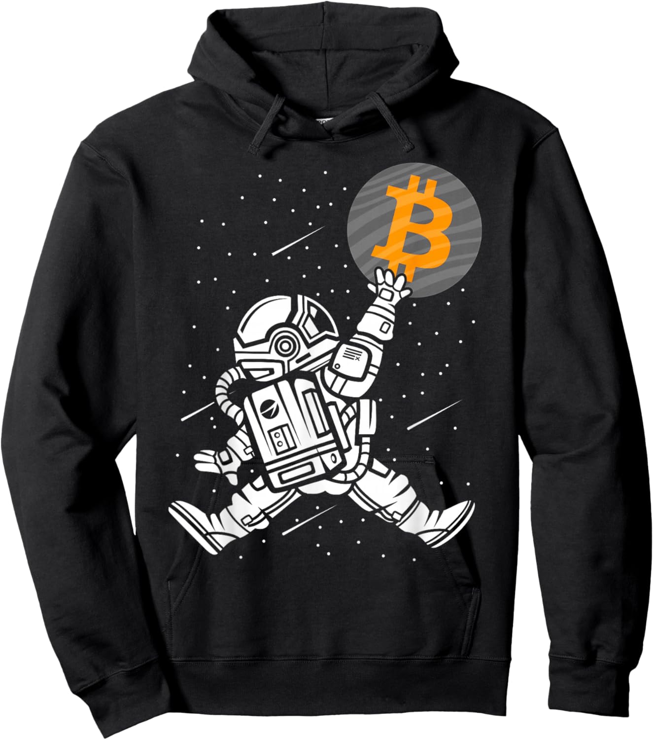 Crypto Bitcoin Shirt Funny HODL BTC Astronaut Crypto Trader Hoodie - Hoodie | Black