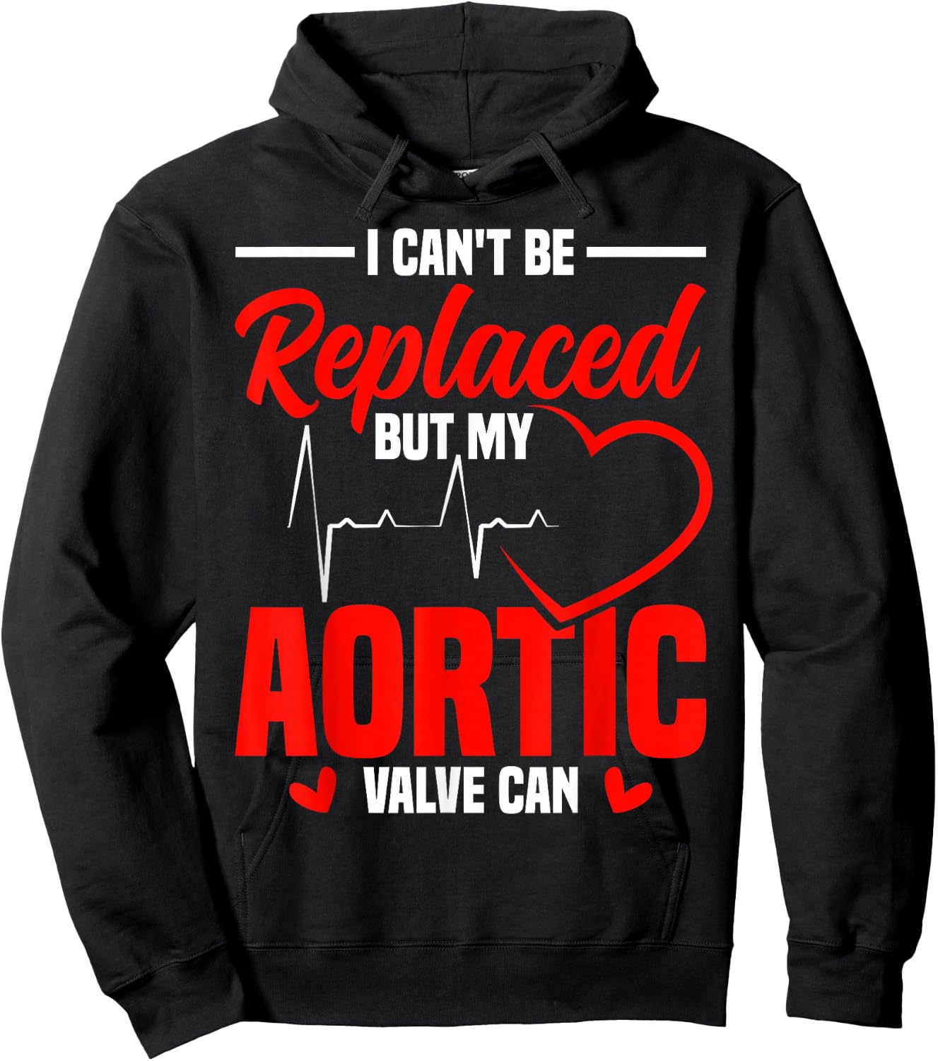Aortic Valve Surgery Aortic Dissection Warrior Valve Repair Hoodie - Hoodie | Black