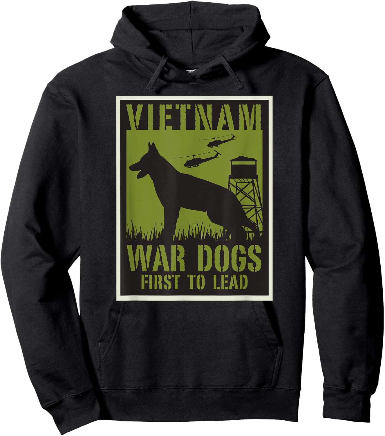 Vietnam War Dogs , Black, S Hoodie - Hoodie | Black