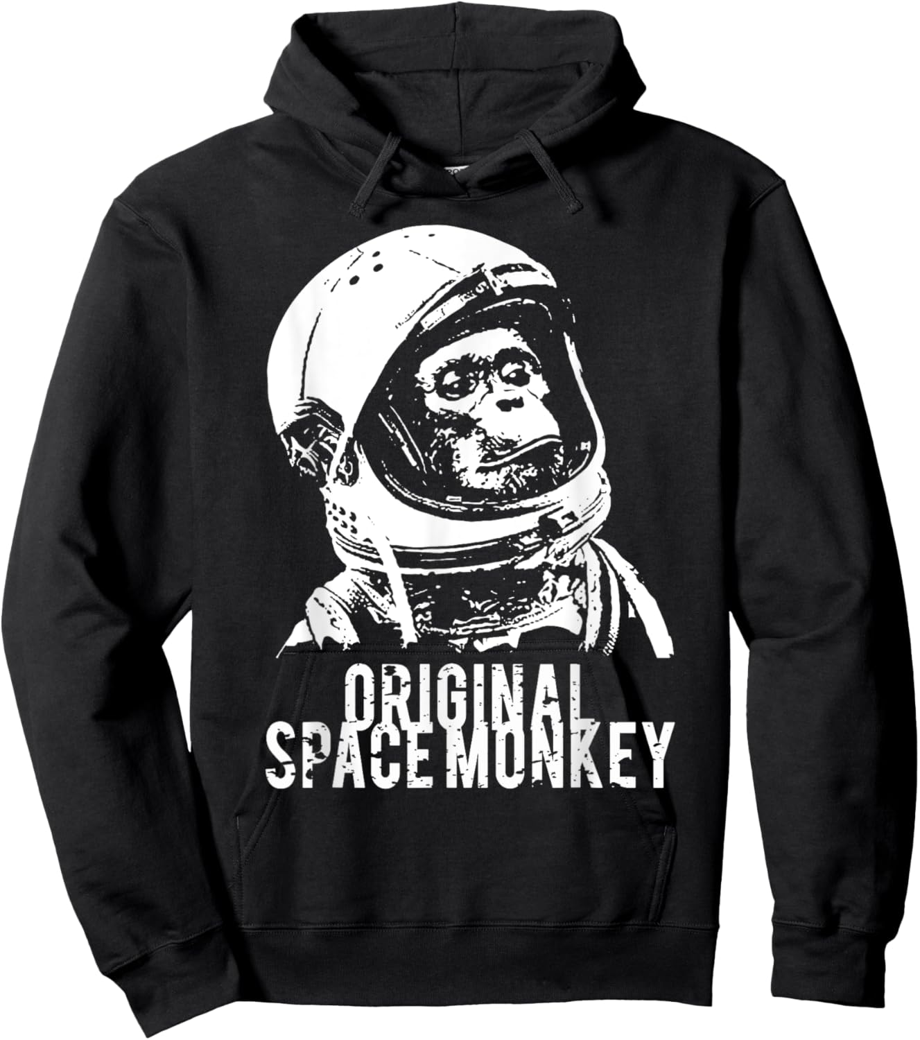 Original Space Monkey Funny Sarcastic Humor Fun Hoodie - Hoodie | Black