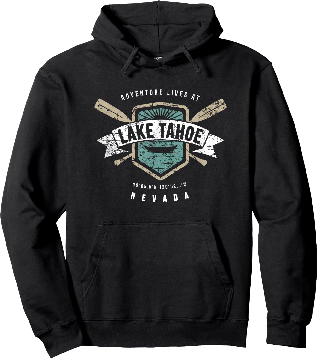 Lake Tahoe Nevada Fishing Boating Camping Outdoor Gift Hoodie - Hoodie | Black