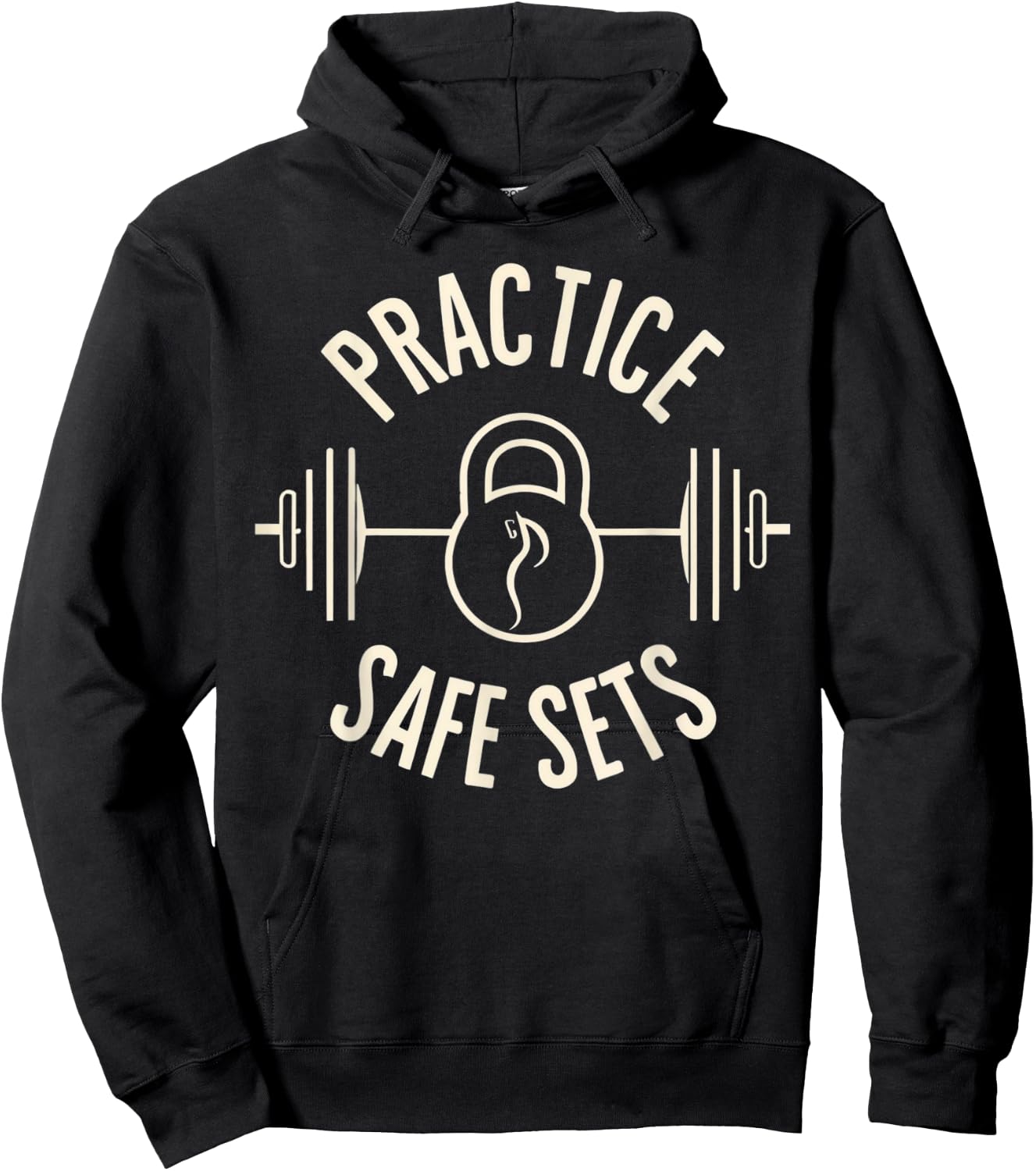 Practice Safe Sets Gym Workout Meme Fitness Lifting Joke Hoodie - Hoodie | Black