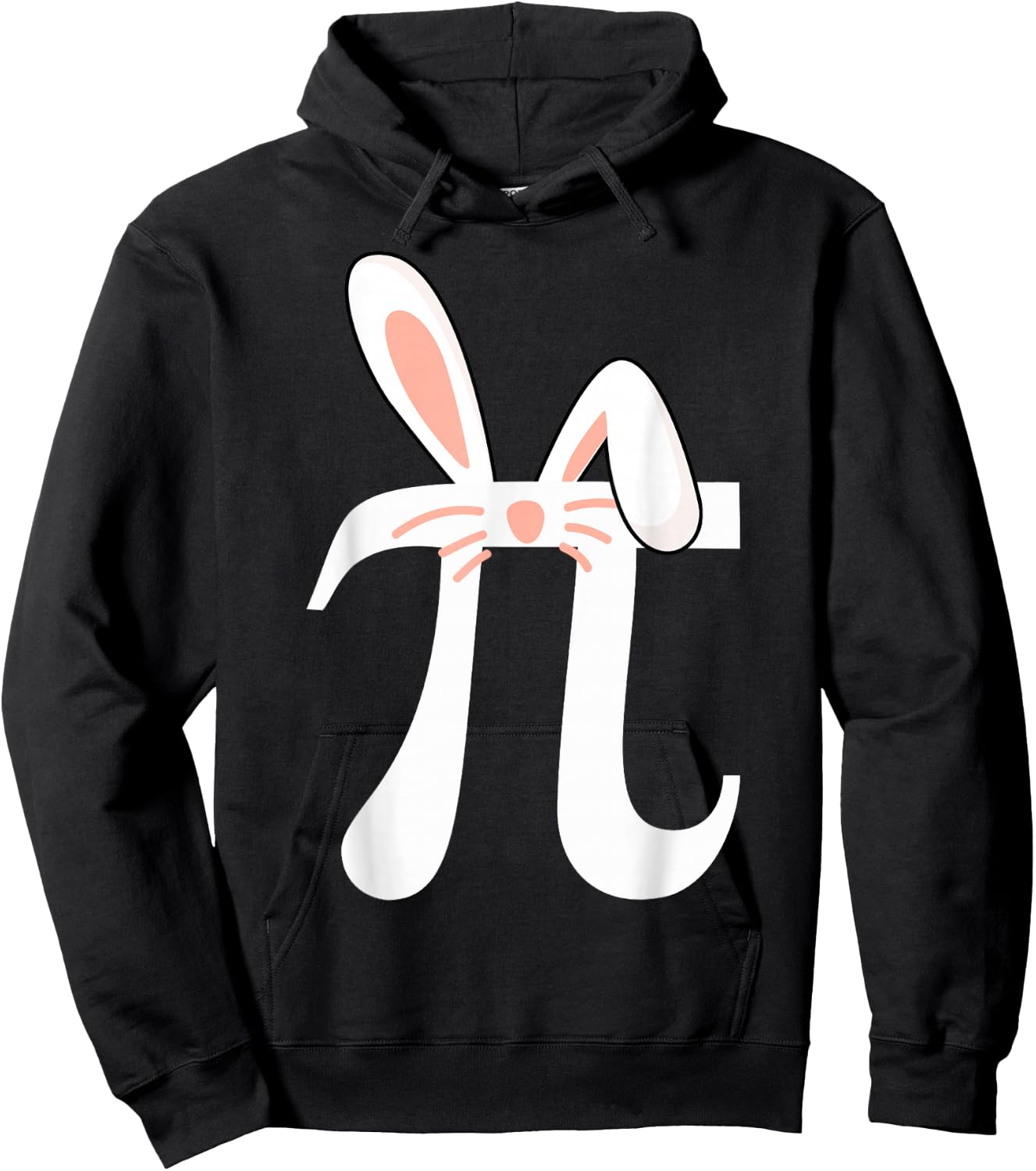 Pi Symbol Easter Bunny Rabbit Ears Easter Day Math Teachers Hoodie - Hoodie | Black