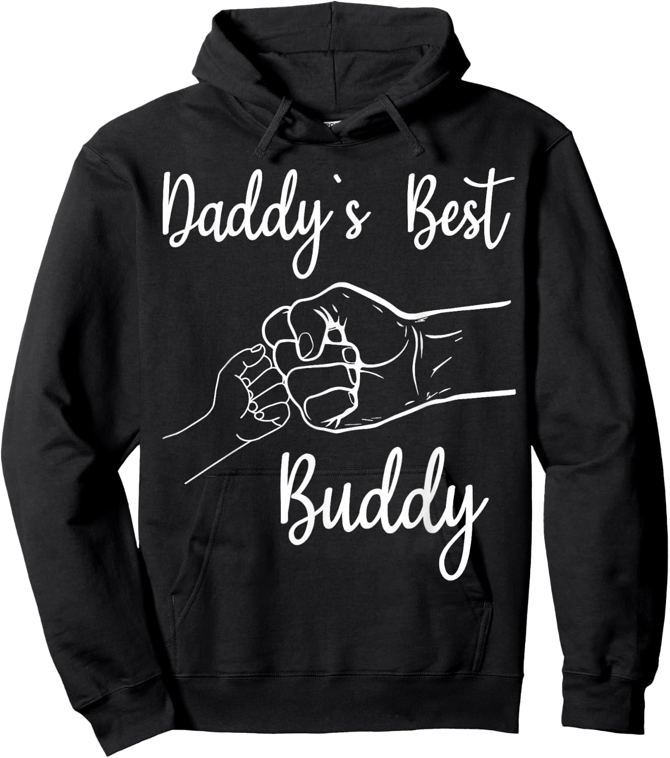 Daddy's Best Buddy boys kids Best Dad Daughter Father's Day Hoodie - Hoodie | Black