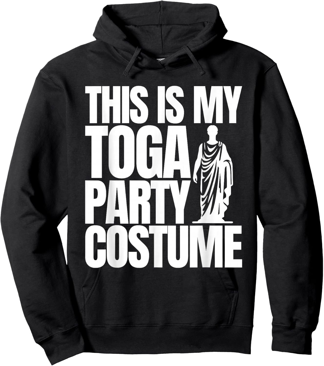 Funny College Toga Party Fraternity Sorority This is My Toga Hoodie - Hoodie | Black